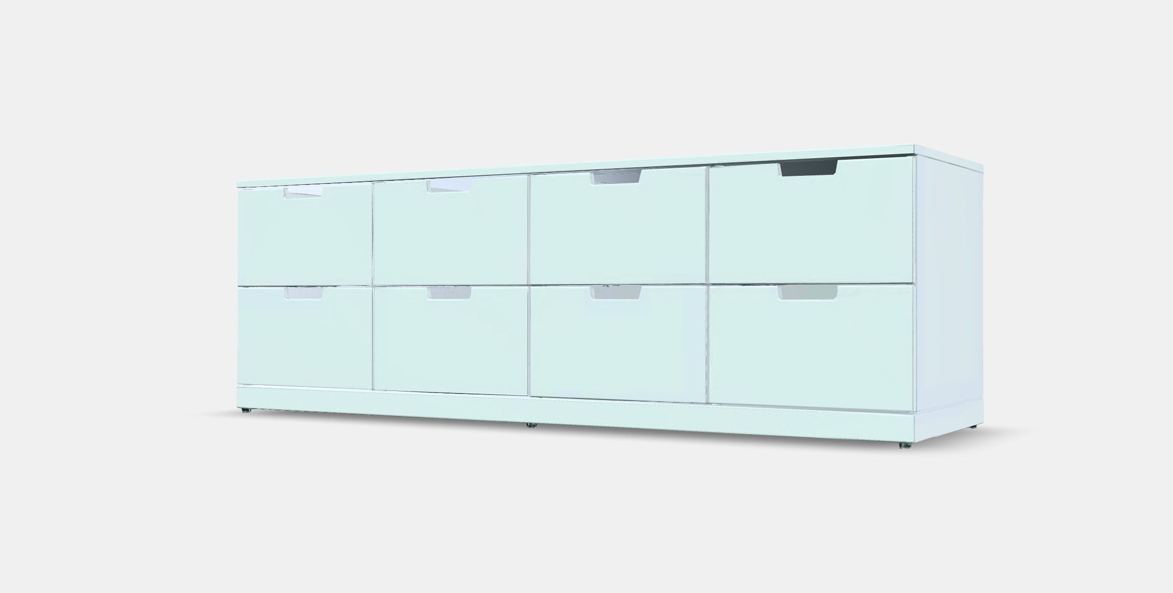 NORDLI Chest of 8 drawers 2 Low-poly 3D model_12