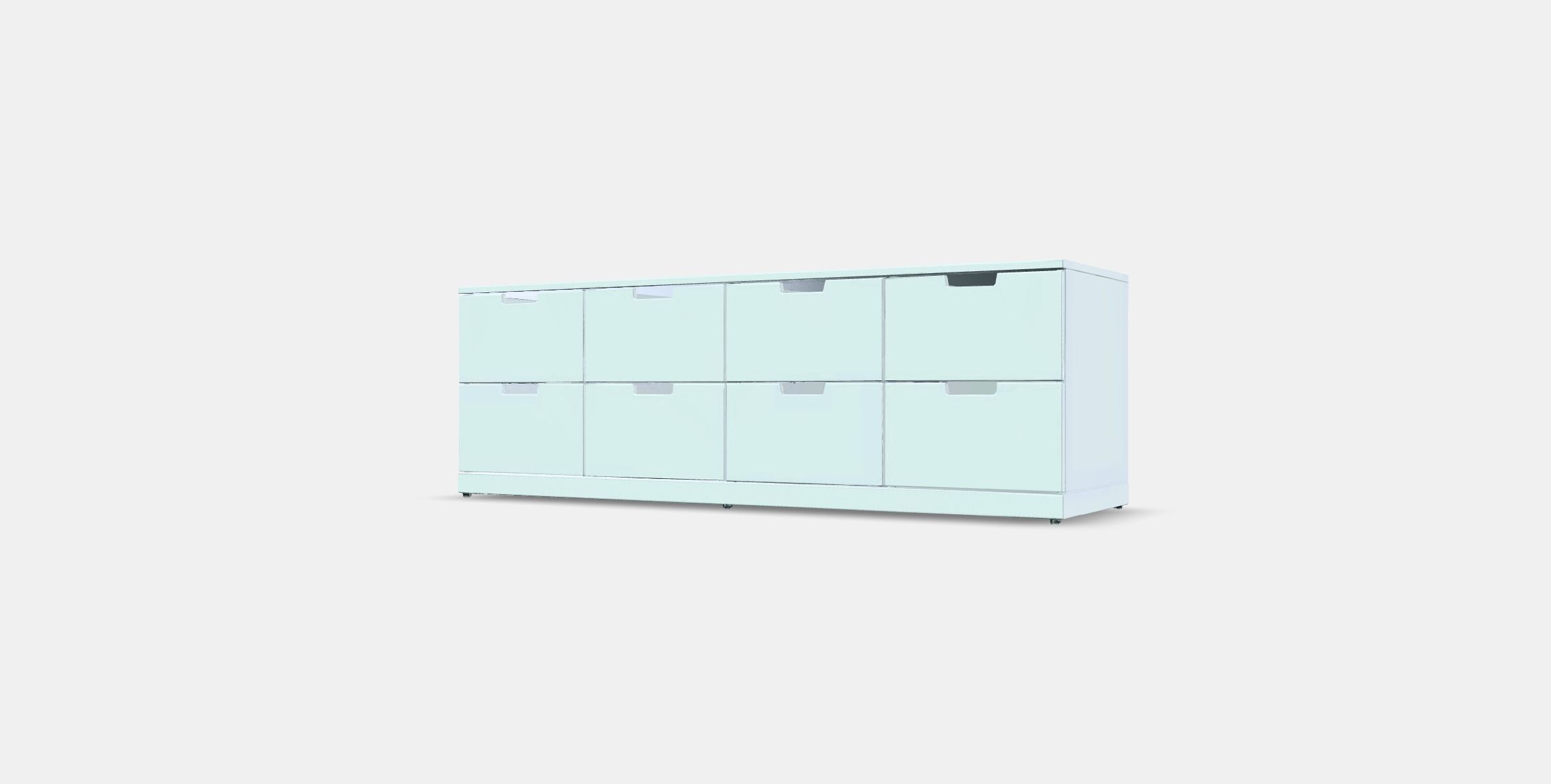 NORDLI Chest of 8 drawers 2 Low-poly 3D model_11