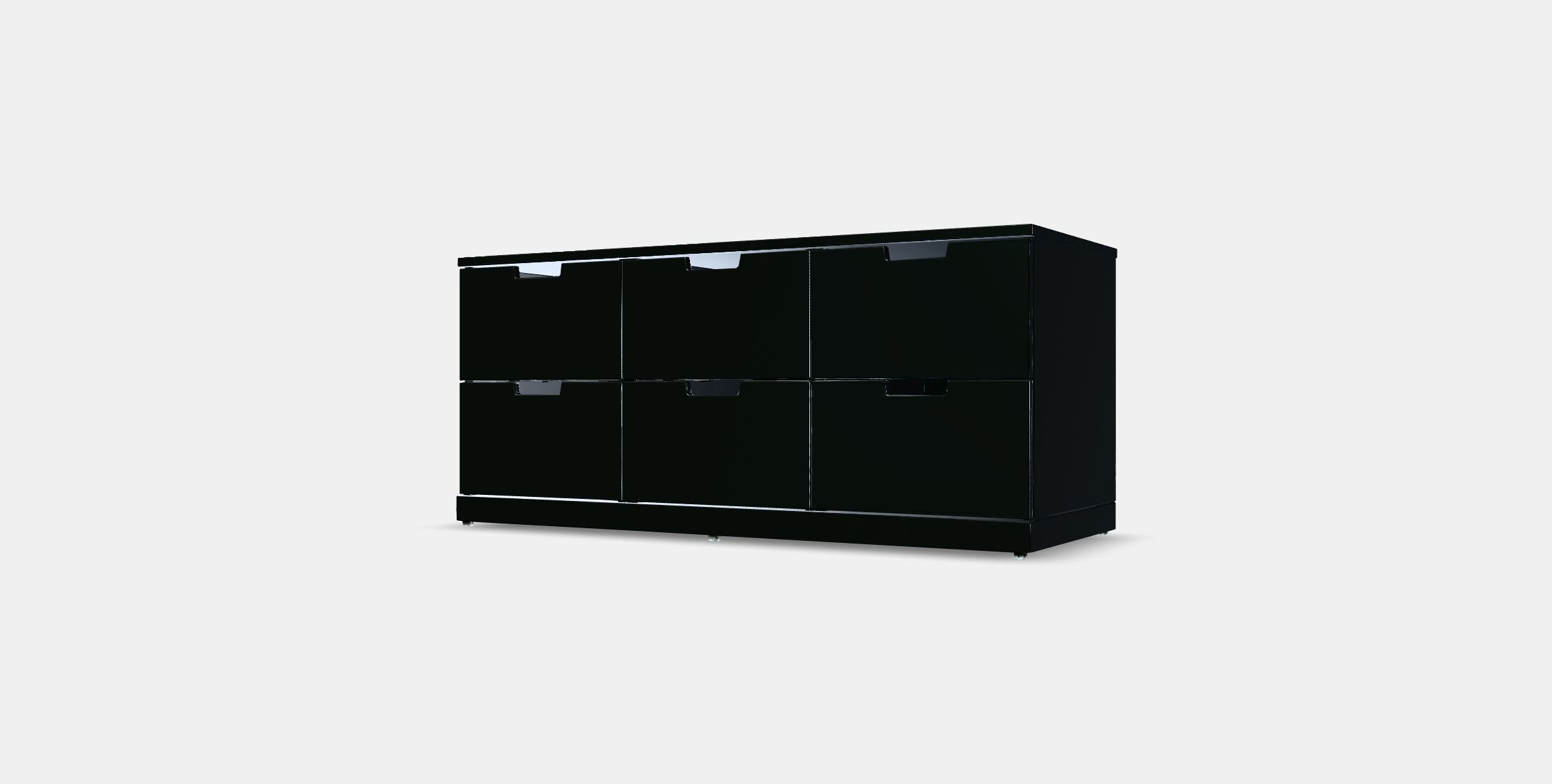 NORDLI Chest of 6 drawers 4 Low-poly 3D model_12