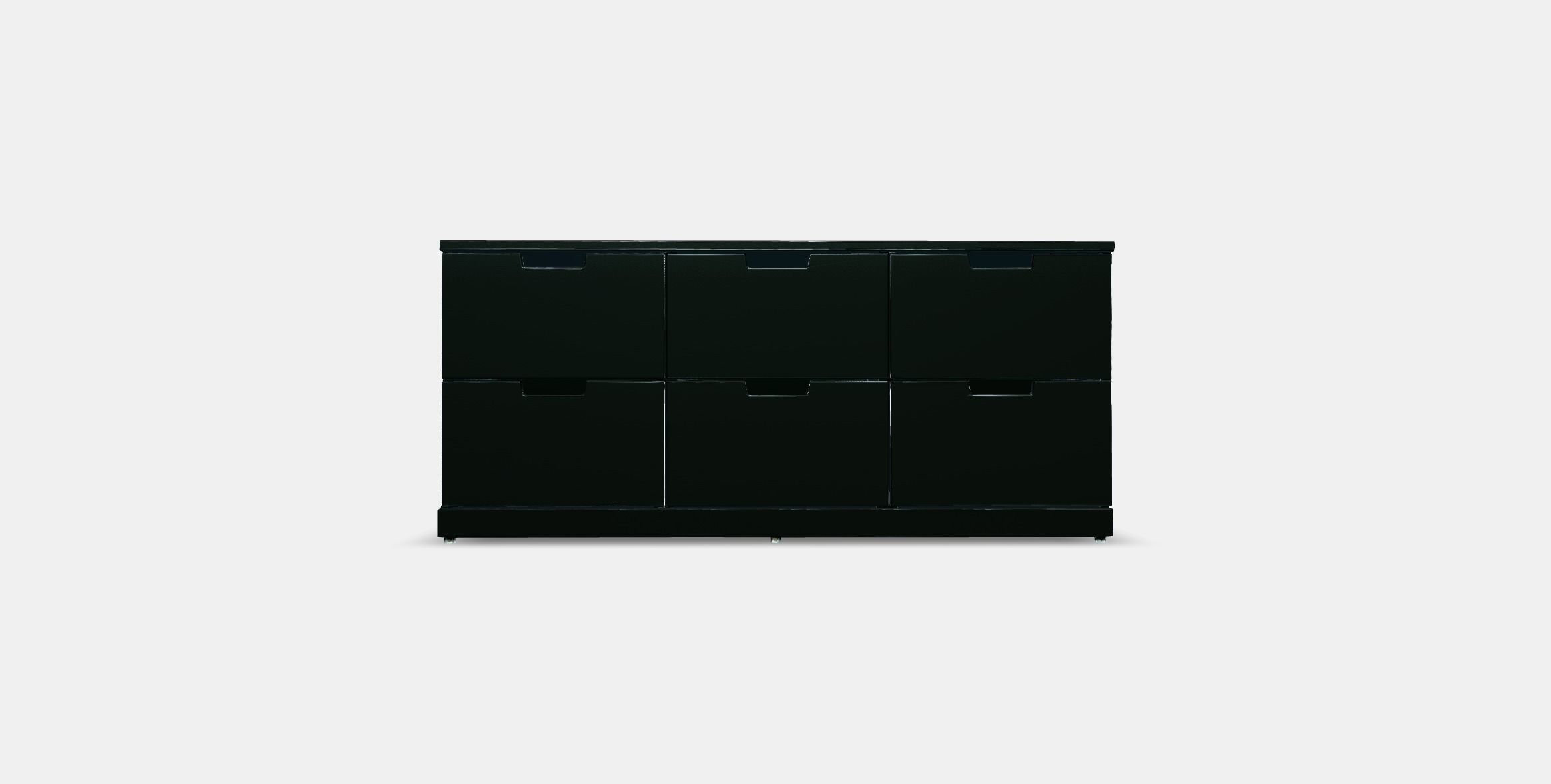 NORDLI Chest of 6 drawers 4 Low-poly 3D model_10