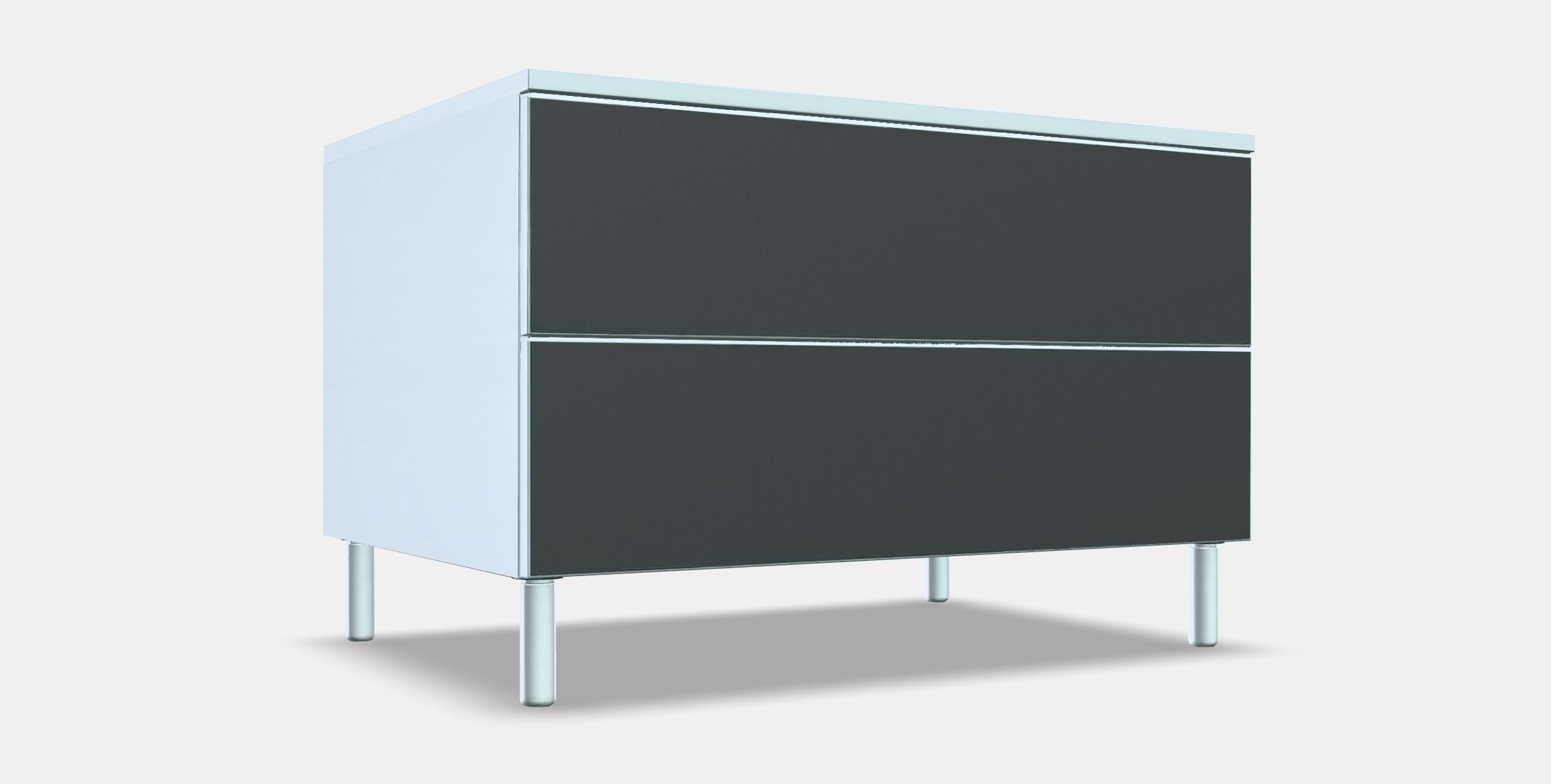 PLATSA Chest of 2 drawers Low-poly 3D model_9