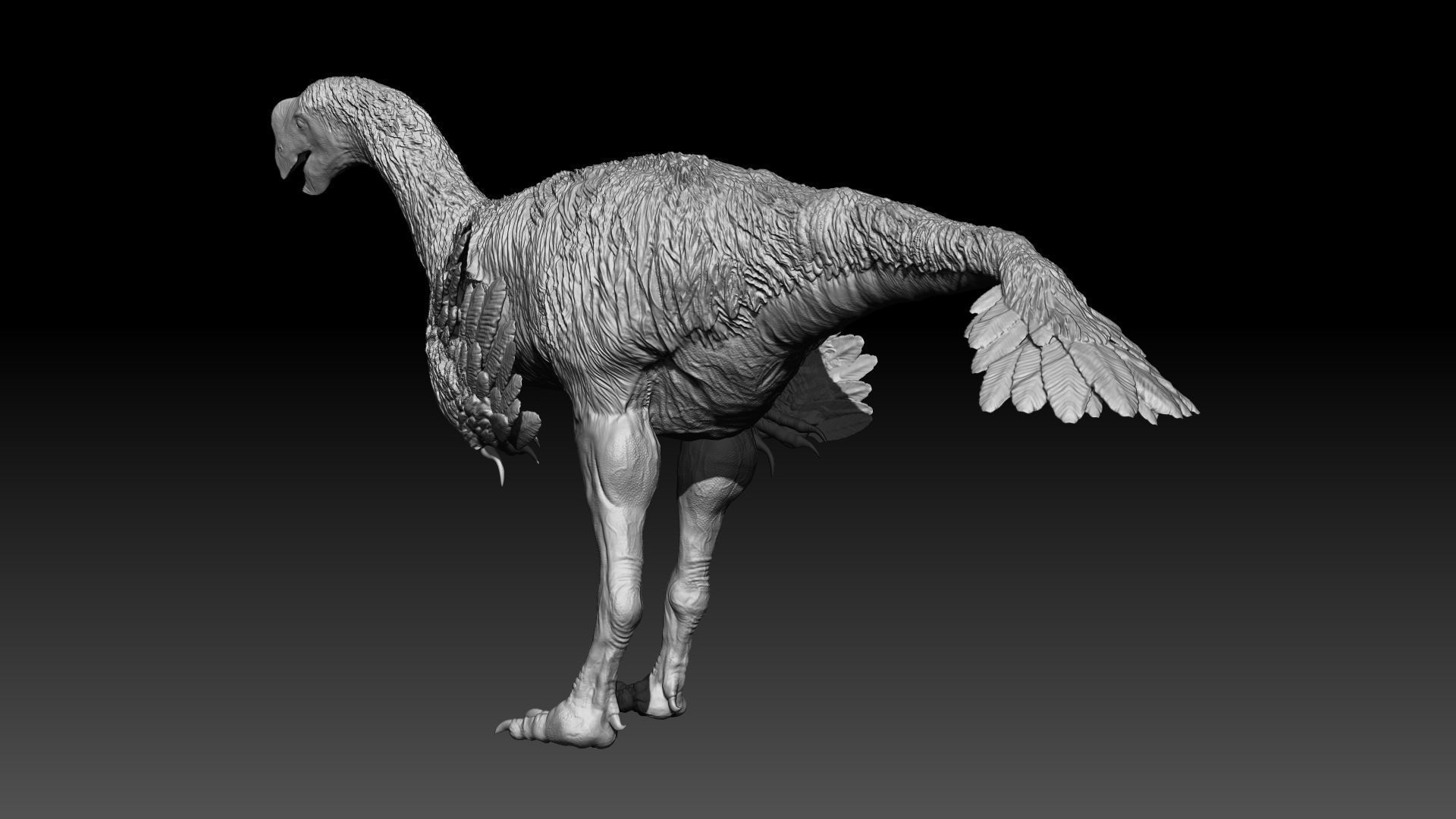 Gigantoraptor 3D print model_2