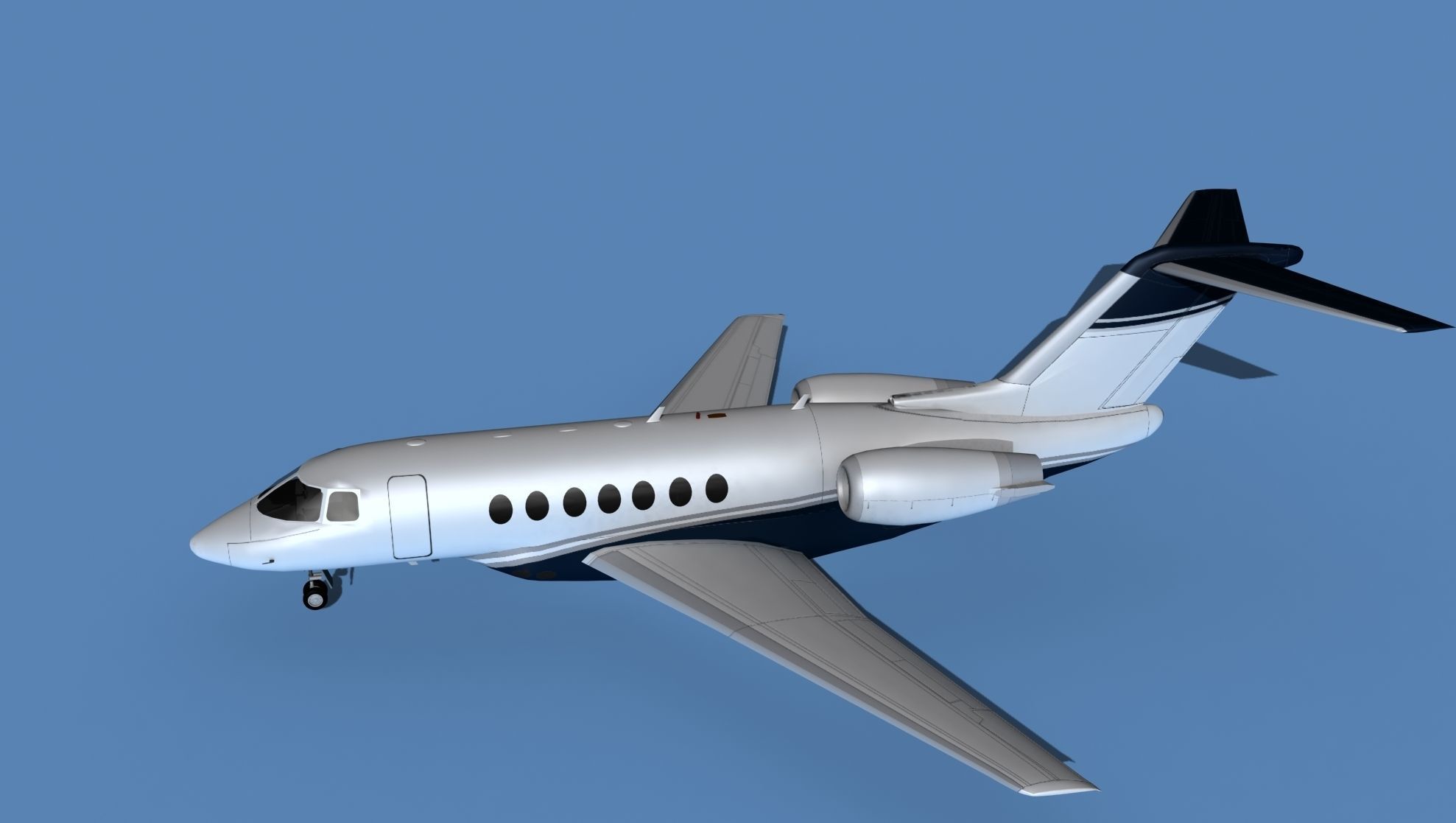 Hawker Siddley 4000 V03 3D model_9