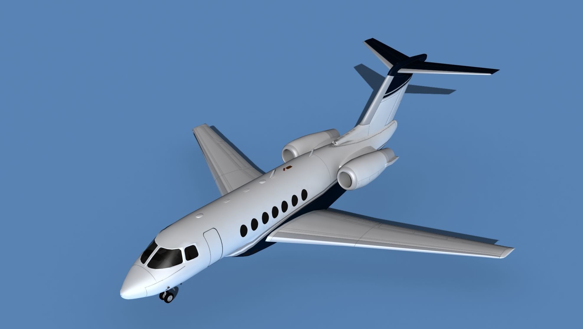 Hawker Siddley 4000 V03 3D model_10