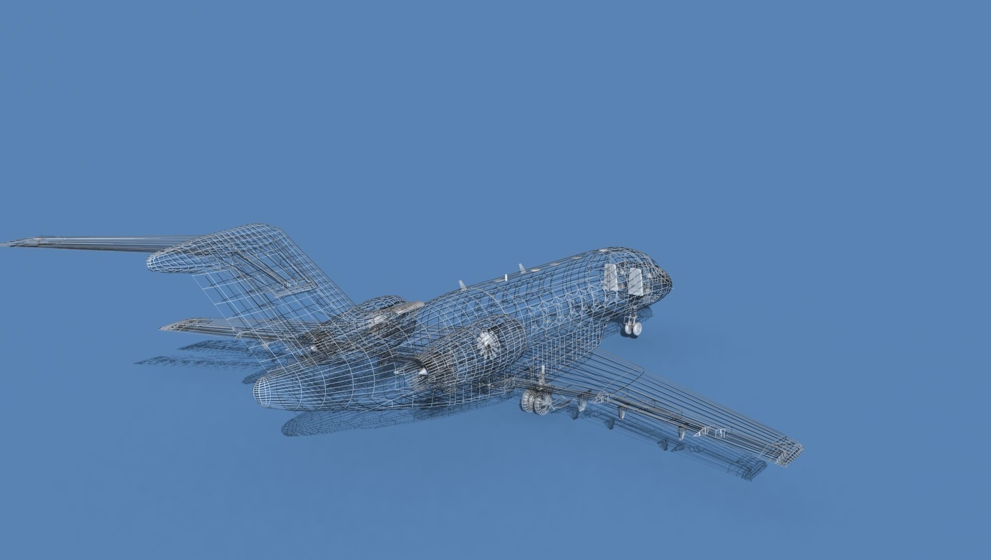 Hawker Siddley 4000 V04 3D model_16