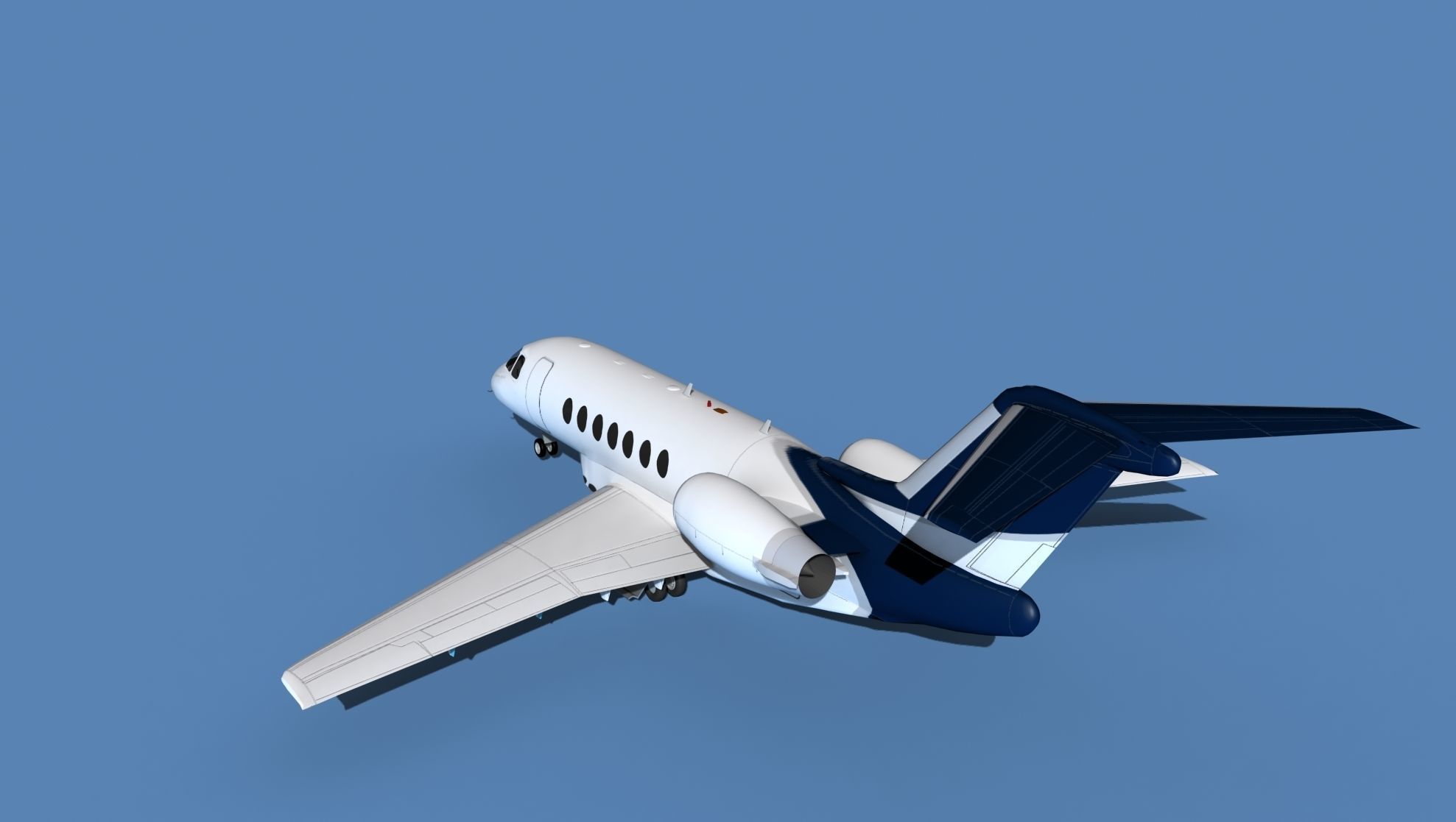 Hawker Siddley 4000 V04 3D model_7