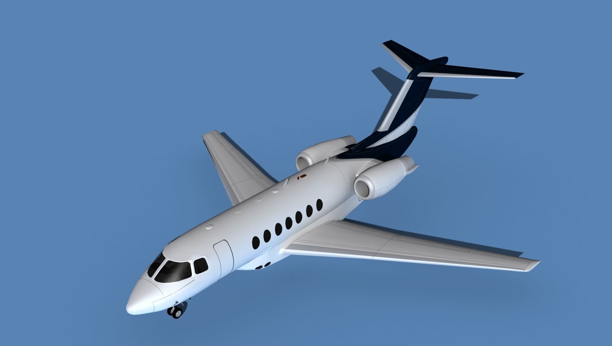 Hawker Siddley 4000 V04 3D model_10