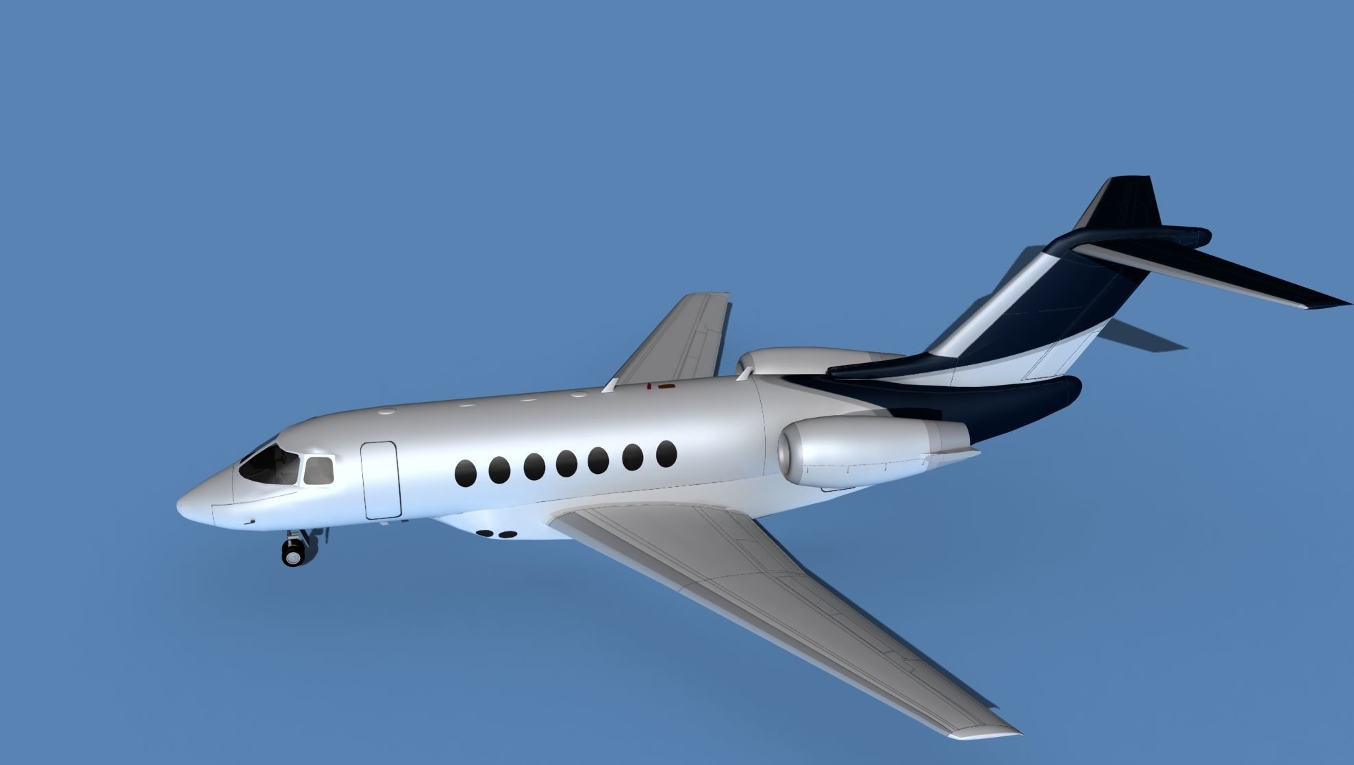 Hawker Siddley 4000 V04 3D model_9