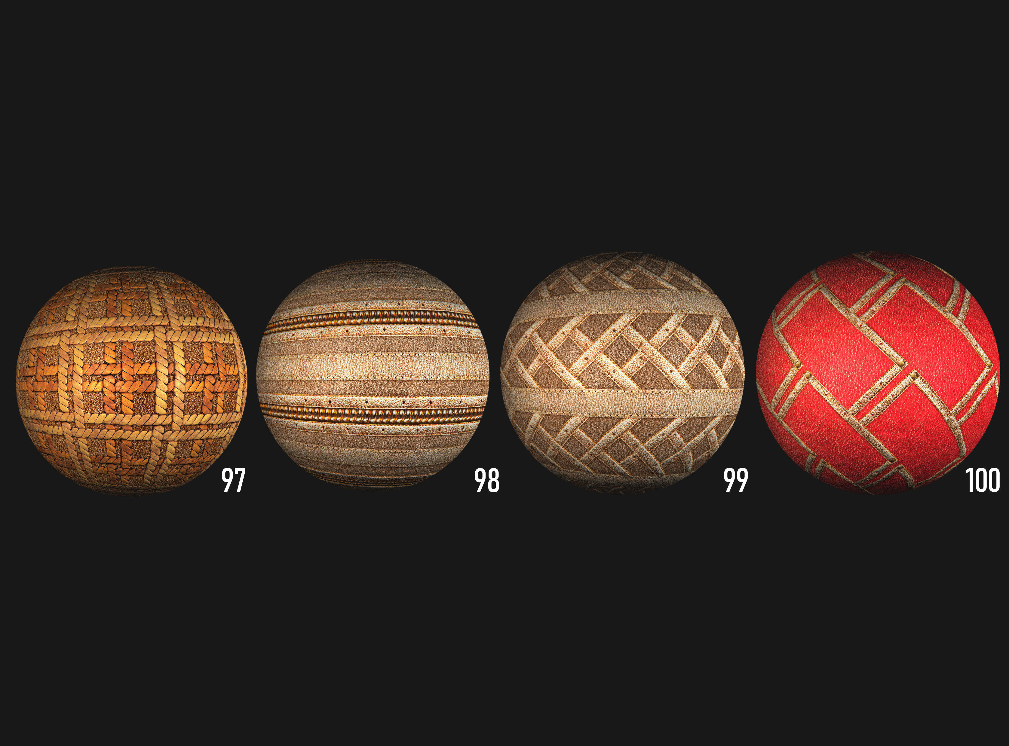 100 leather belt mesh armor PBR photo seamless 4k textures Texture_9