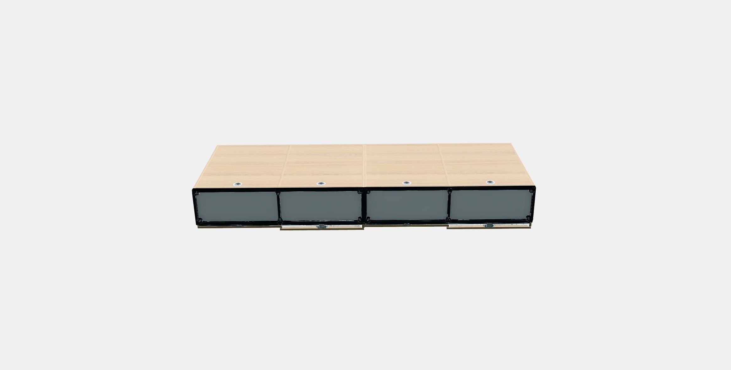 GALANT Storage combination w sliding doors 5 Low-poly 3D model_7