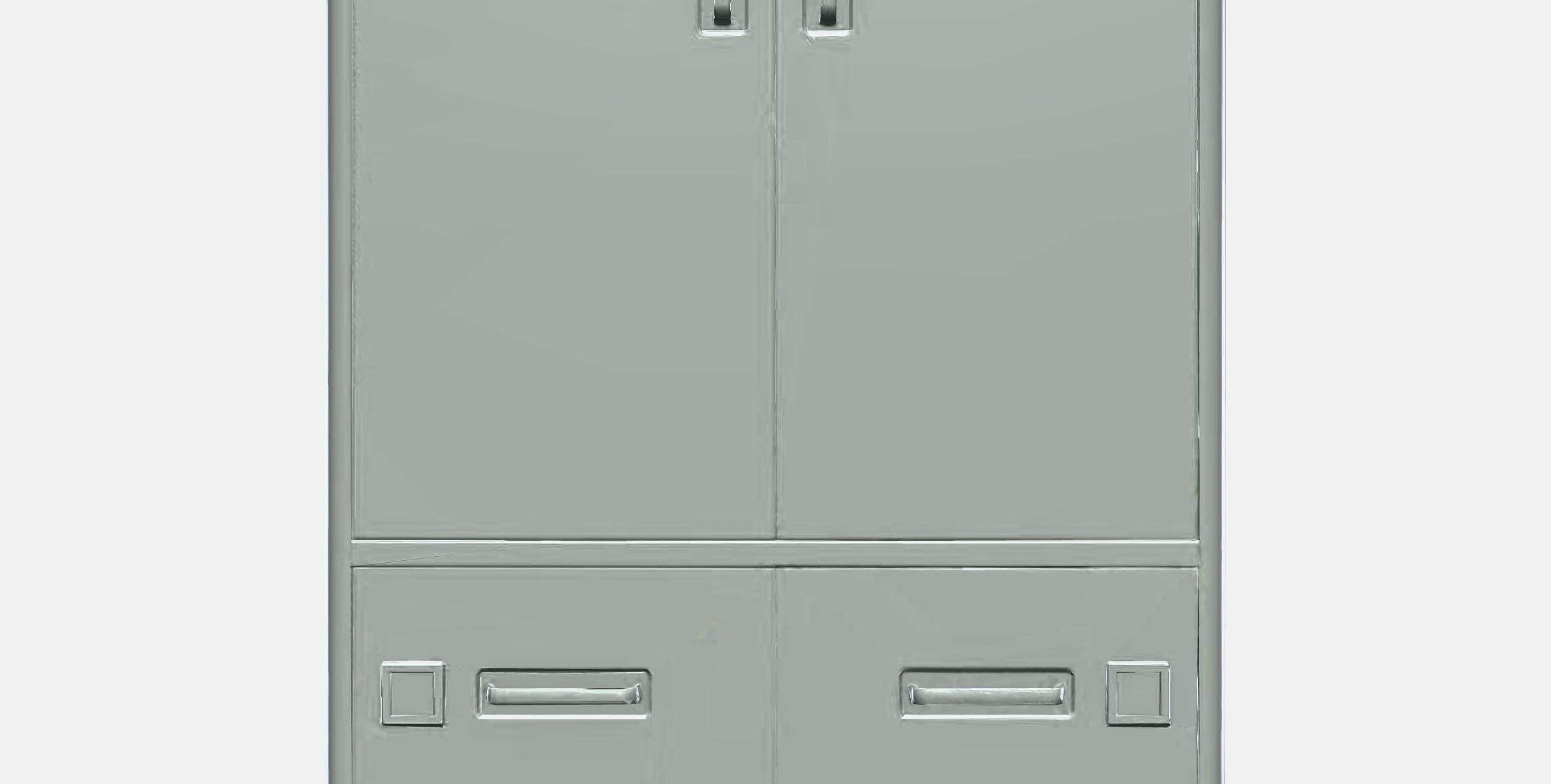 IDASEN Cabinet with smart lock Low-poly 3D model_11