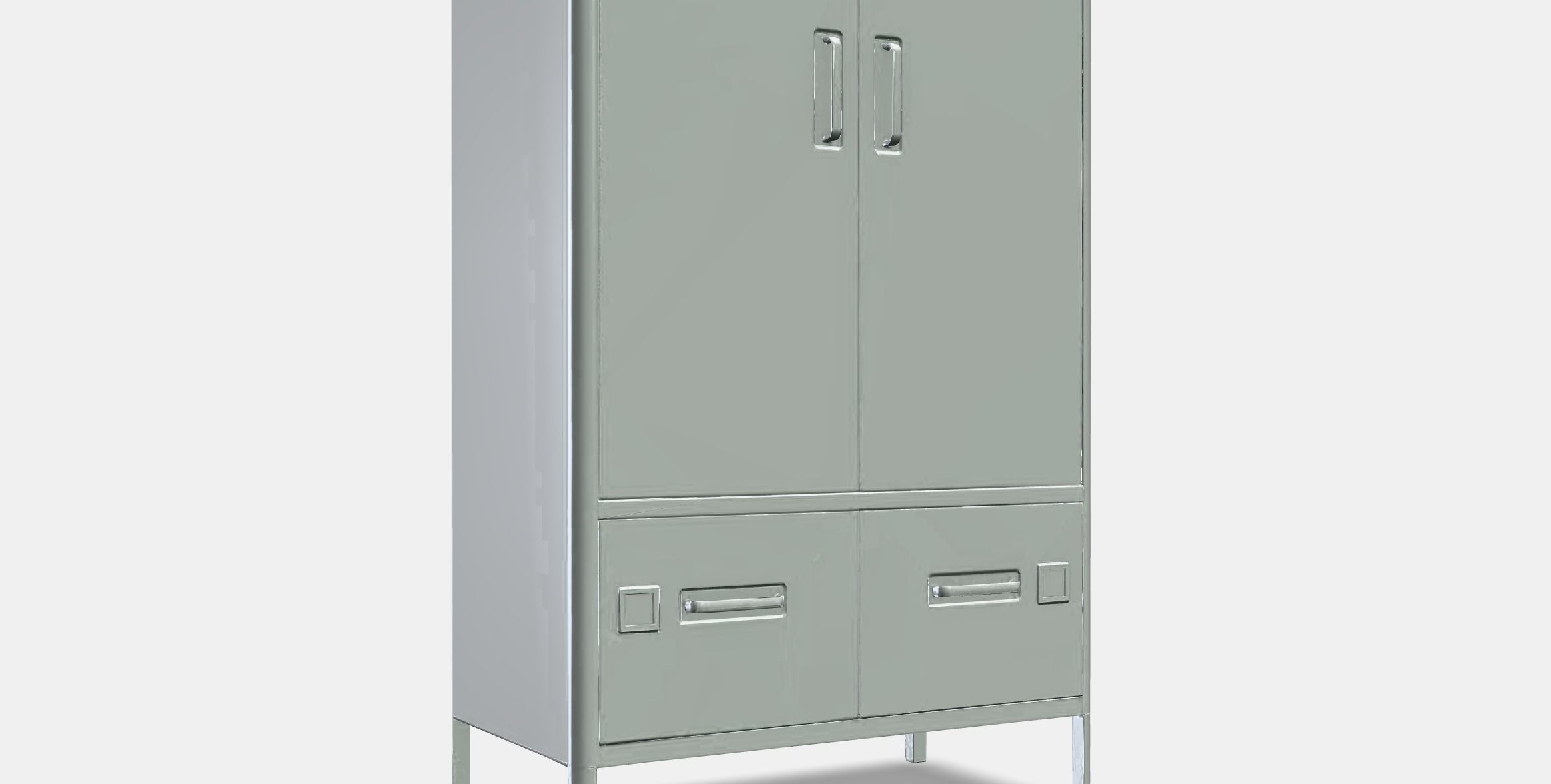 IDASEN Cabinet with smart lock Low-poly 3D model_9