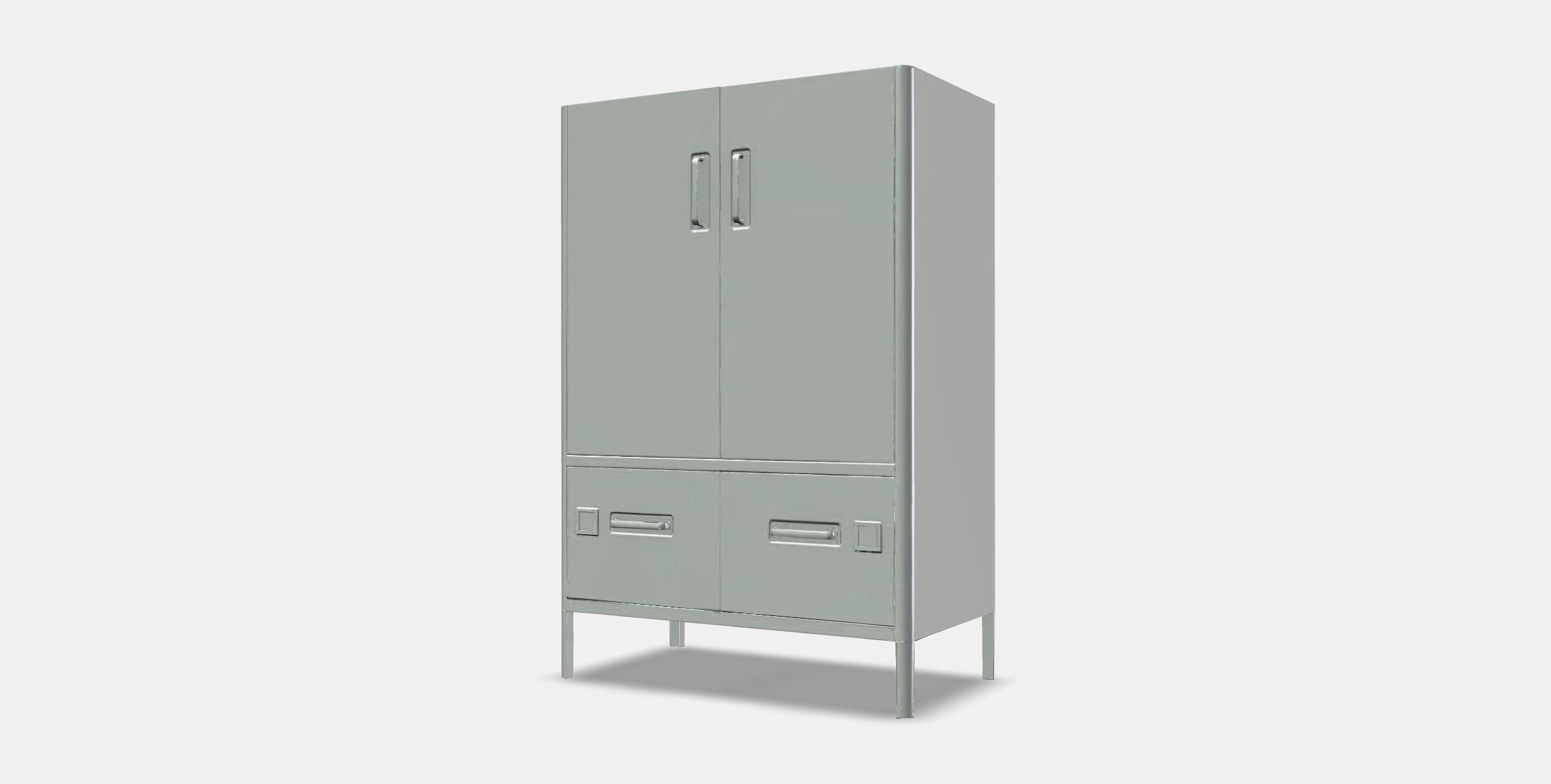 IDASEN Cabinet with smart lock Low-poly 3D model_12