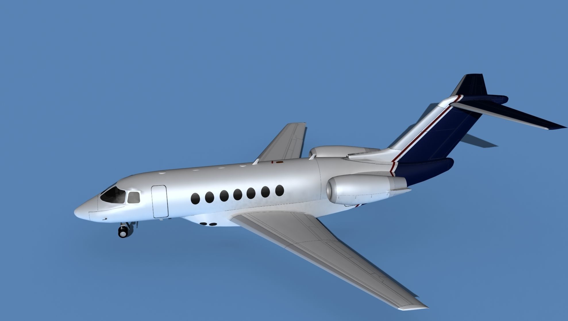 Hawker Siddley 4000 V14 3D model_9