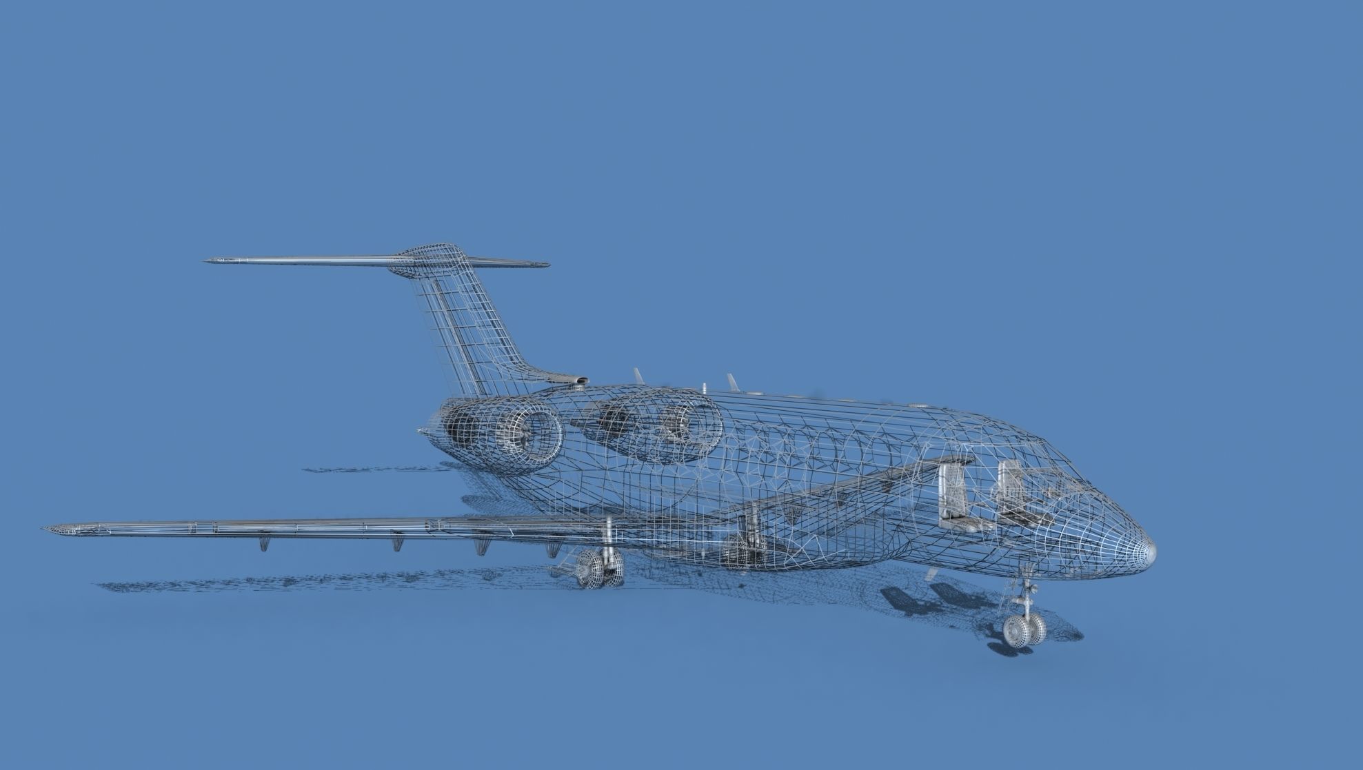 Hawker Siddley 4000 V14 3D model_13