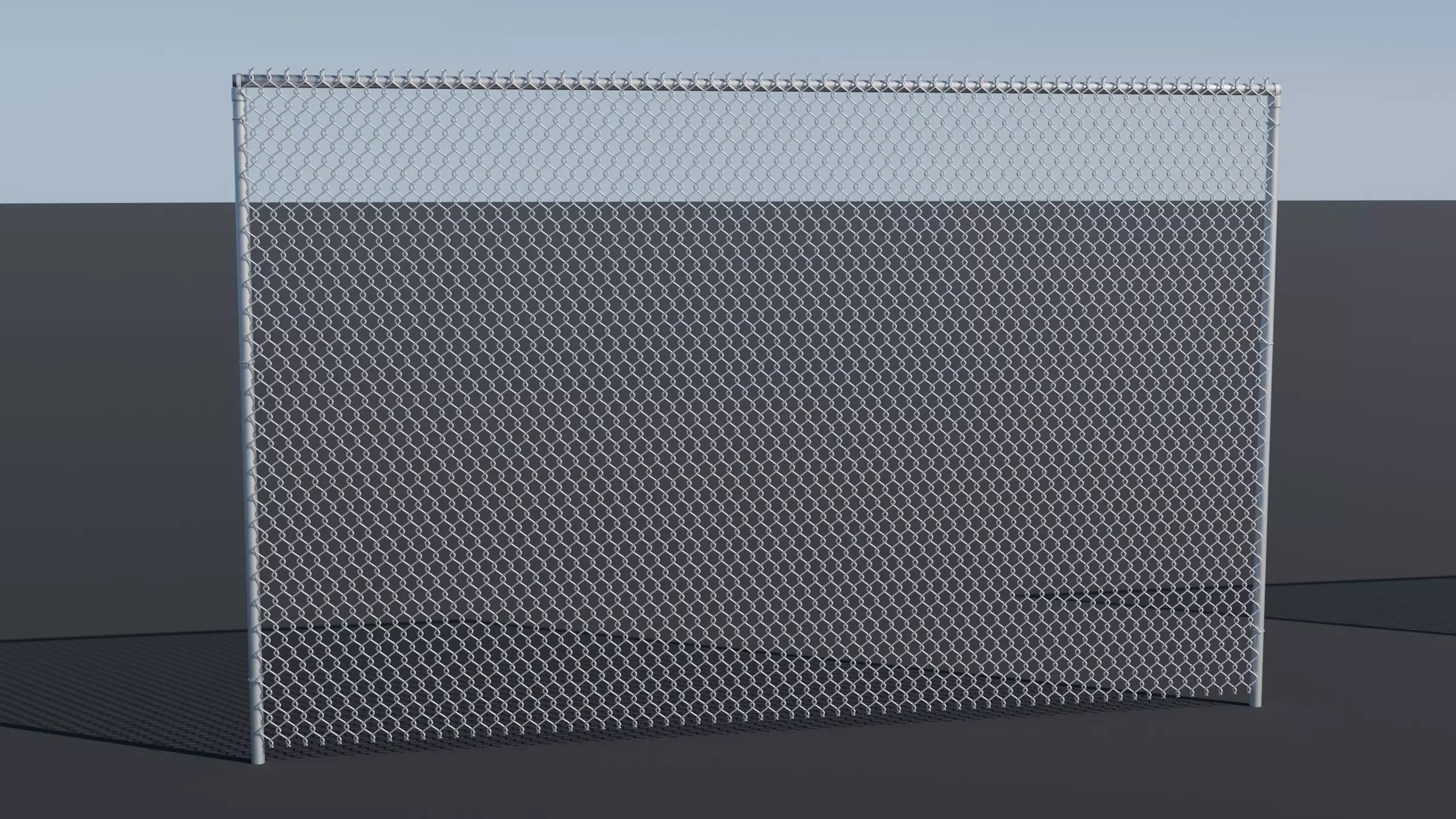 Metal Fence Free 3D model