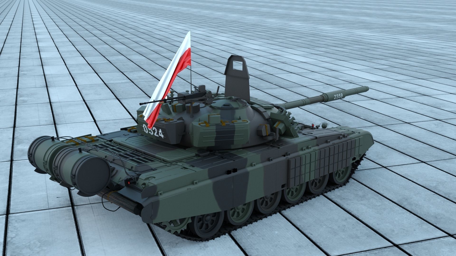 PT 91 Twardy 3D model_2