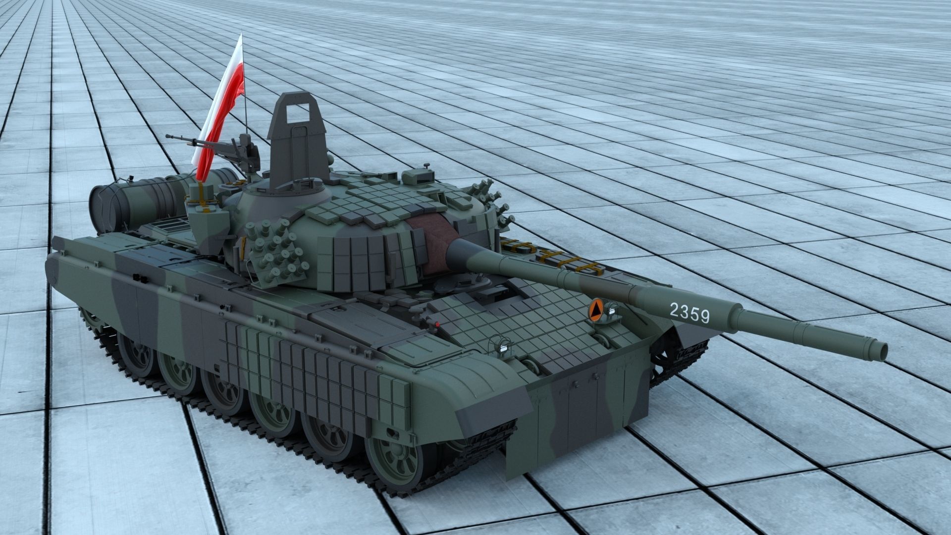 PT 91 Twardy 3D model_3
