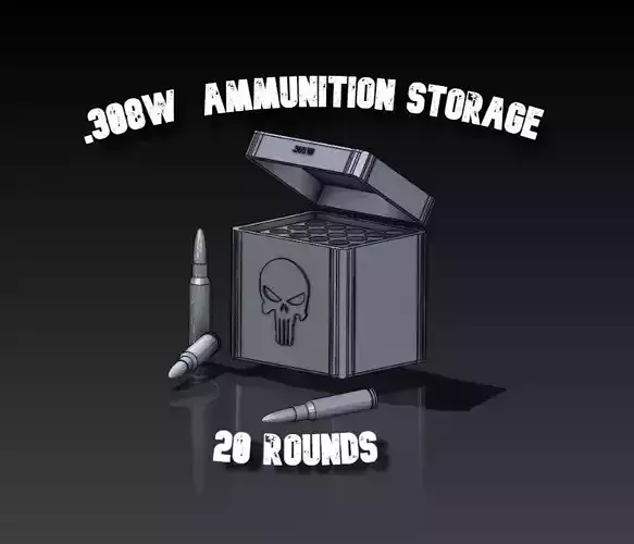308 WIN AMMO BOX 3D print model