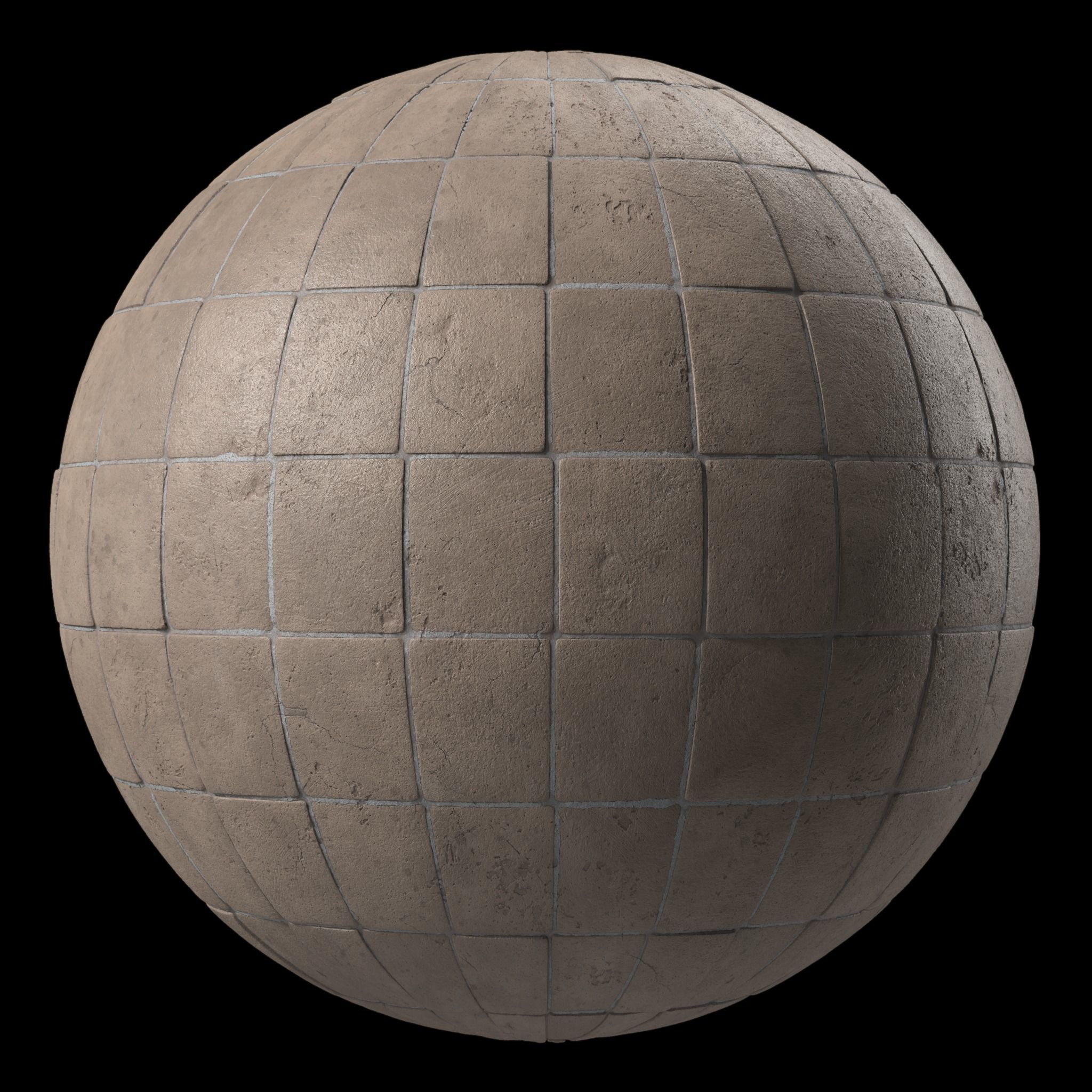 Pavement Materials 105- Concrete Paving - Sbsar Pbr 4k Seamless Texture_6
