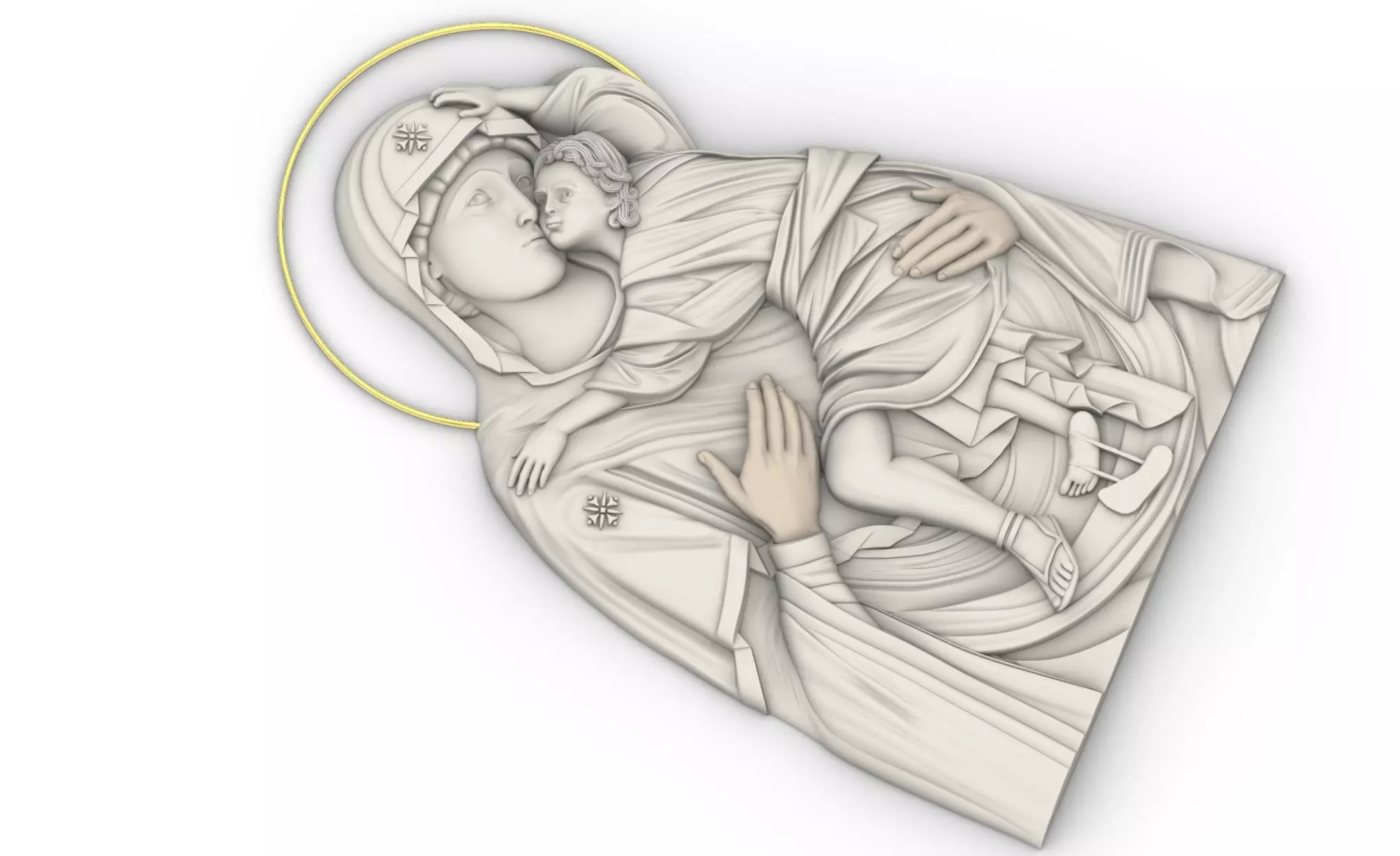 Panagia Parigoritissa holy mary orthodox    3D print model_0