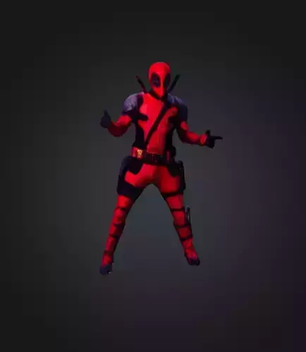 Deadpool Full 3D model STL ready for 3d printing 