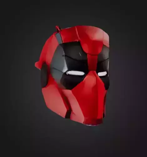 deadpool helmet 3d STL model ready for print 