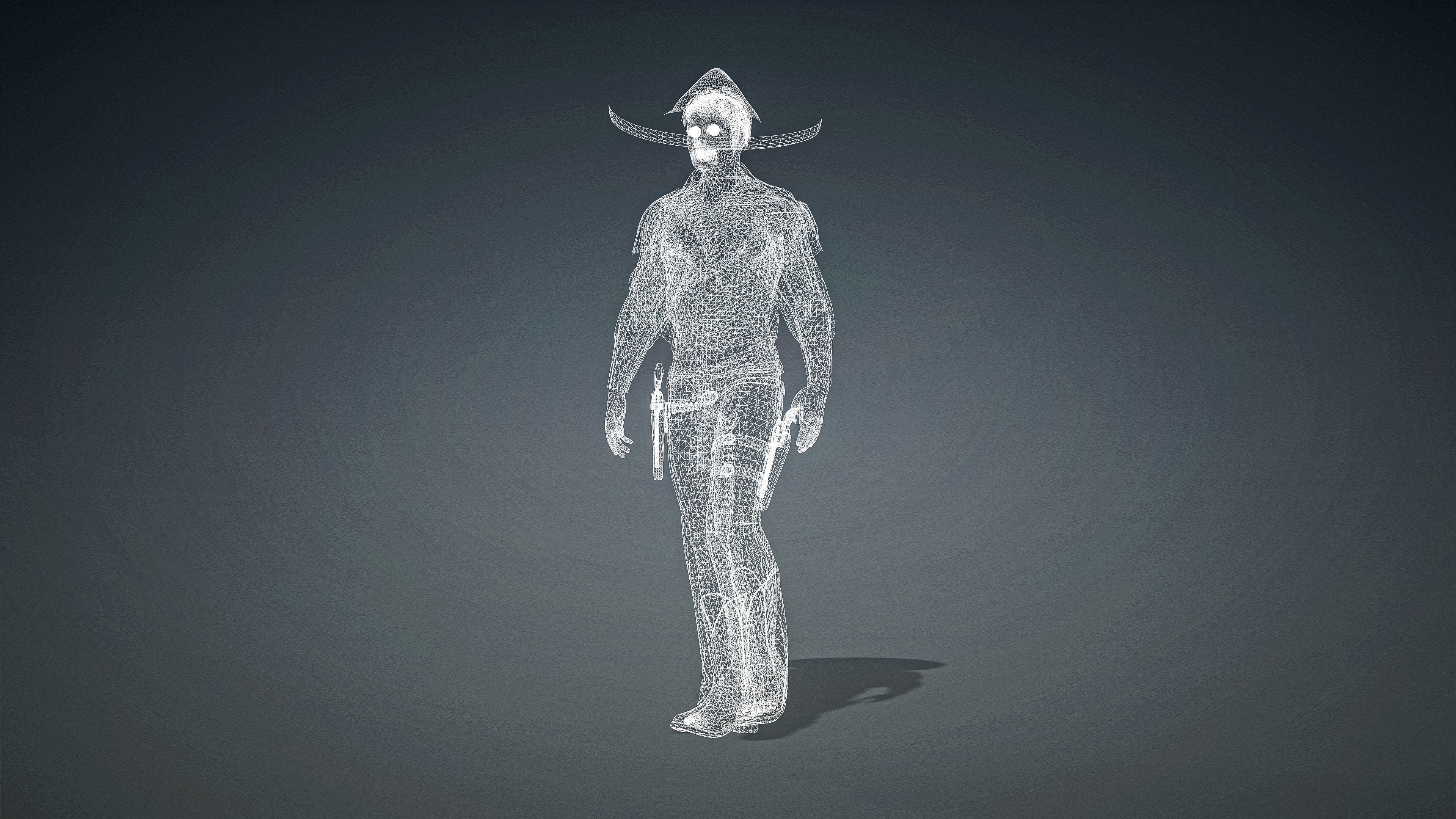 High Quality Realistic Man Mexican Low-poly 3D model_24