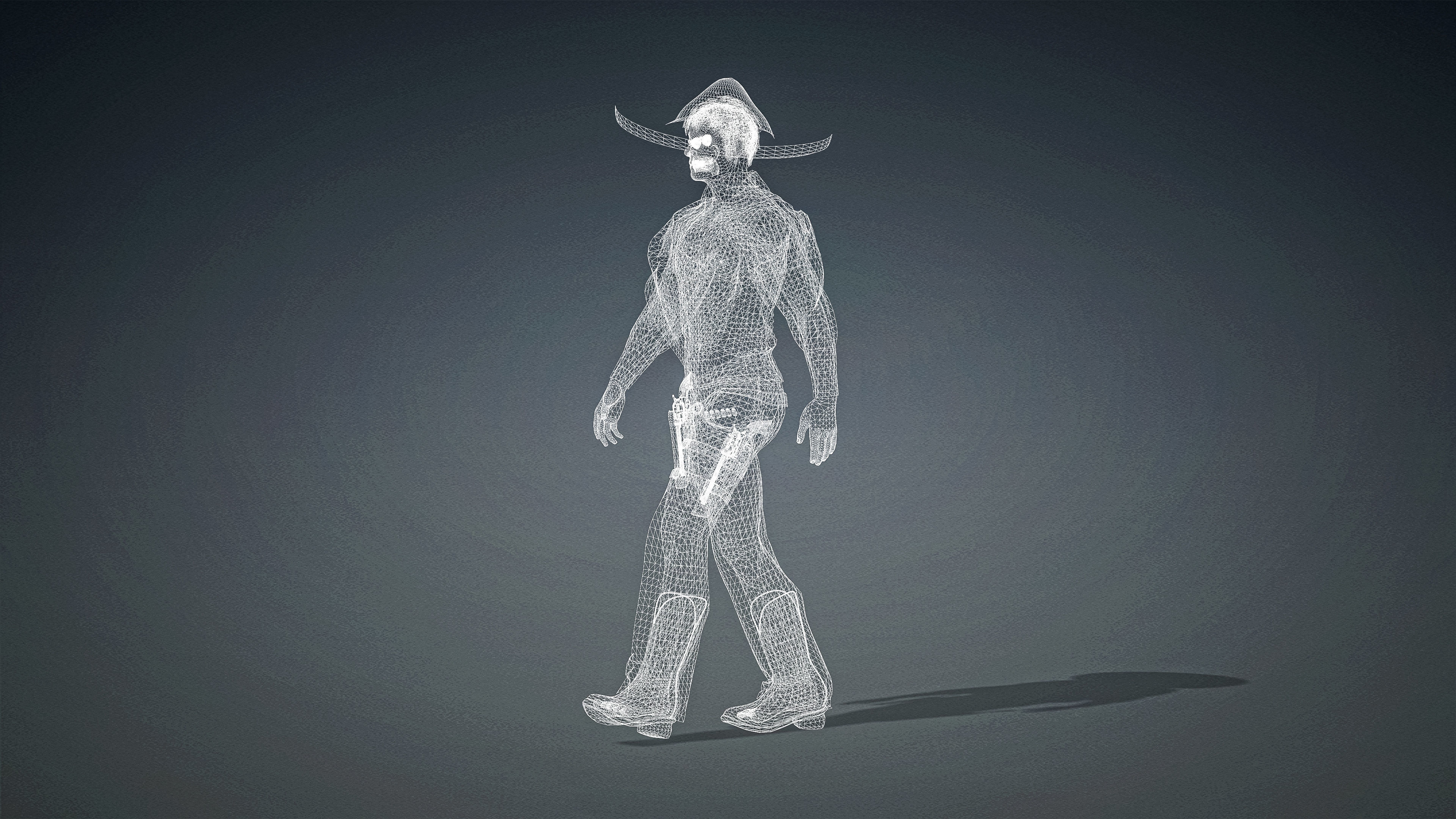 High Quality Realistic Man Mexican Low-poly 3D model_25