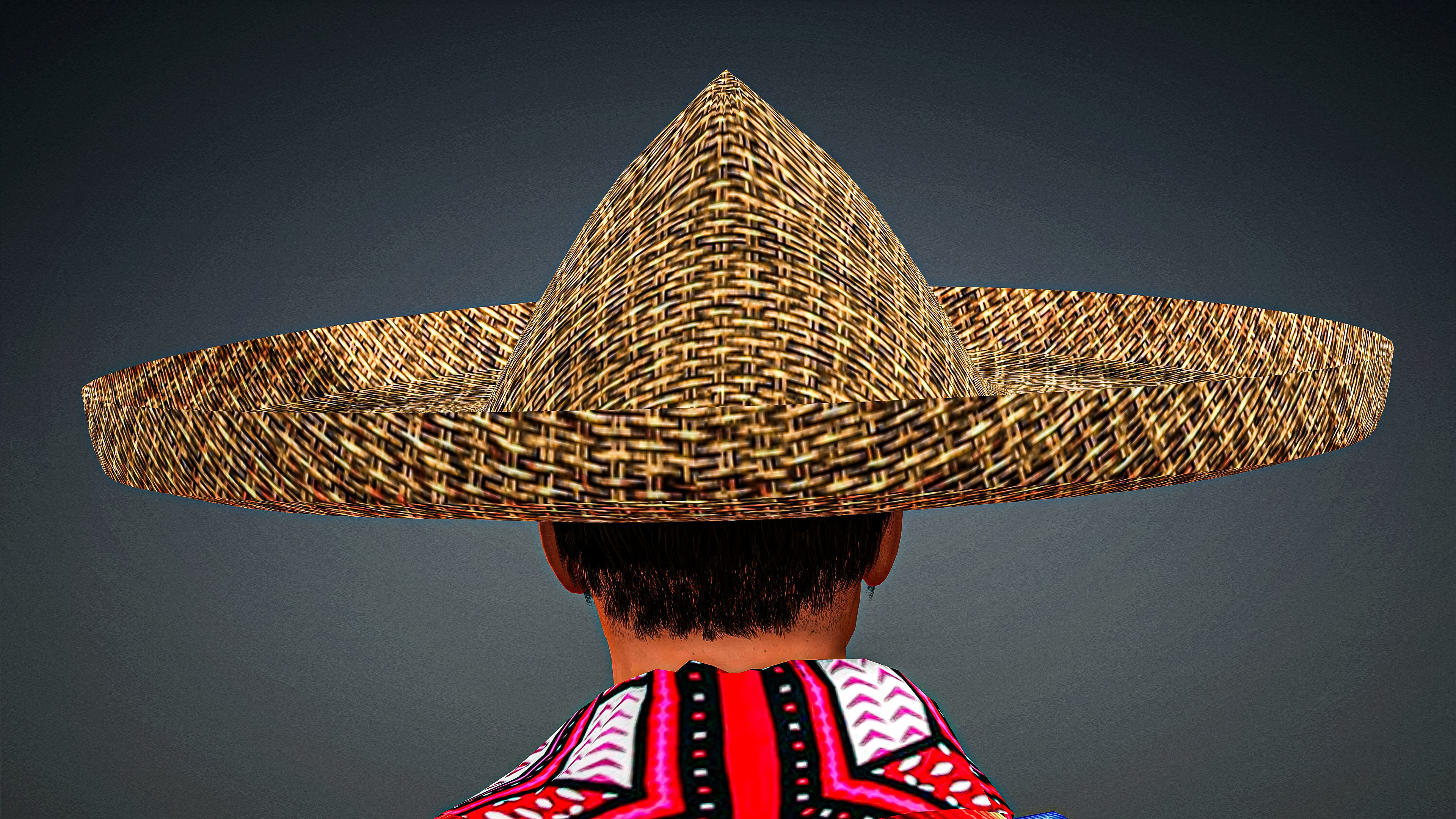 High Quality Realistic Man Mexican Low-poly 3D model_15