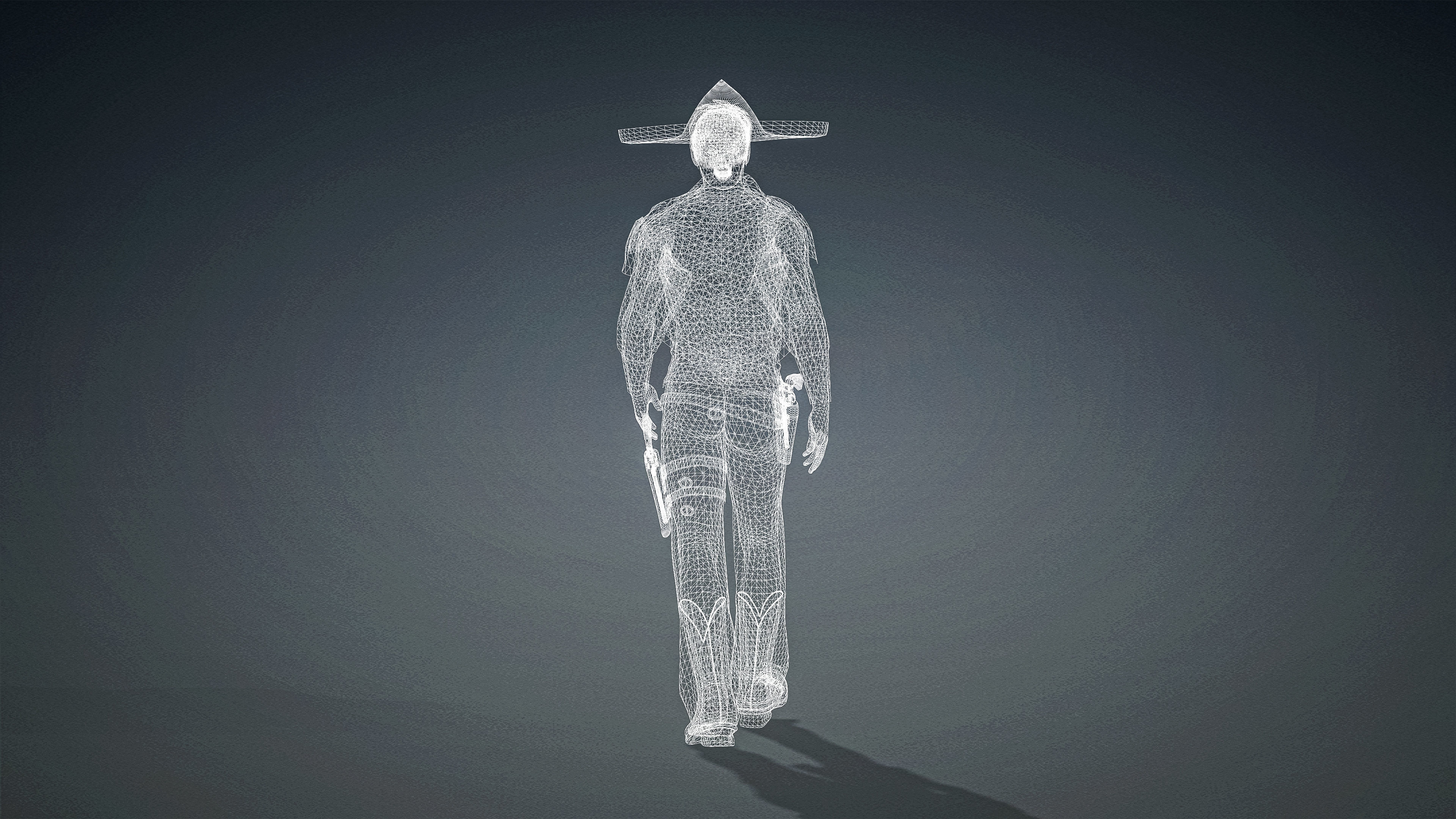 High Quality Realistic Man Mexican Low-poly 3D model_29