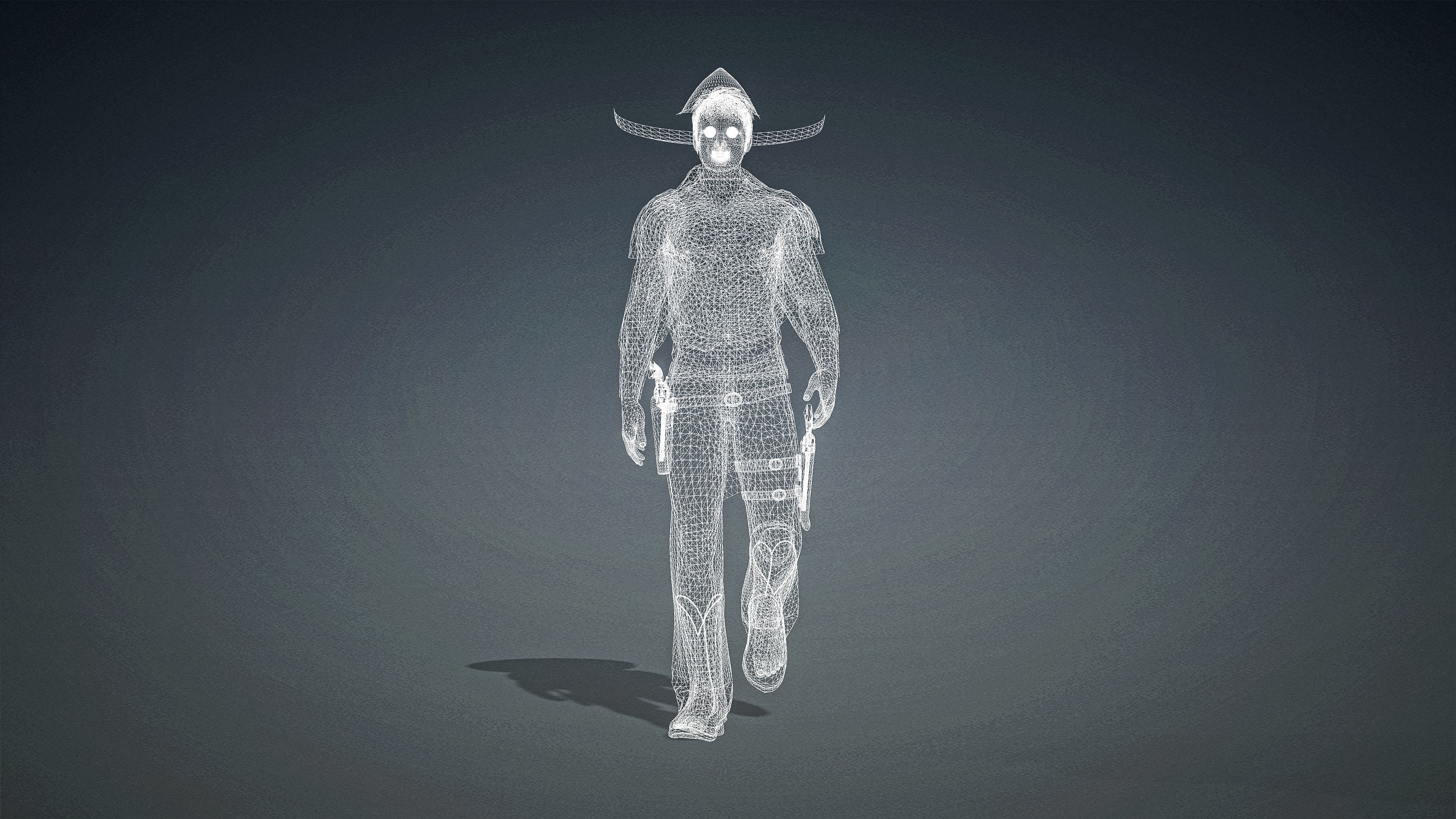 High Quality Realistic Man Mexican Low-poly 3D model_23