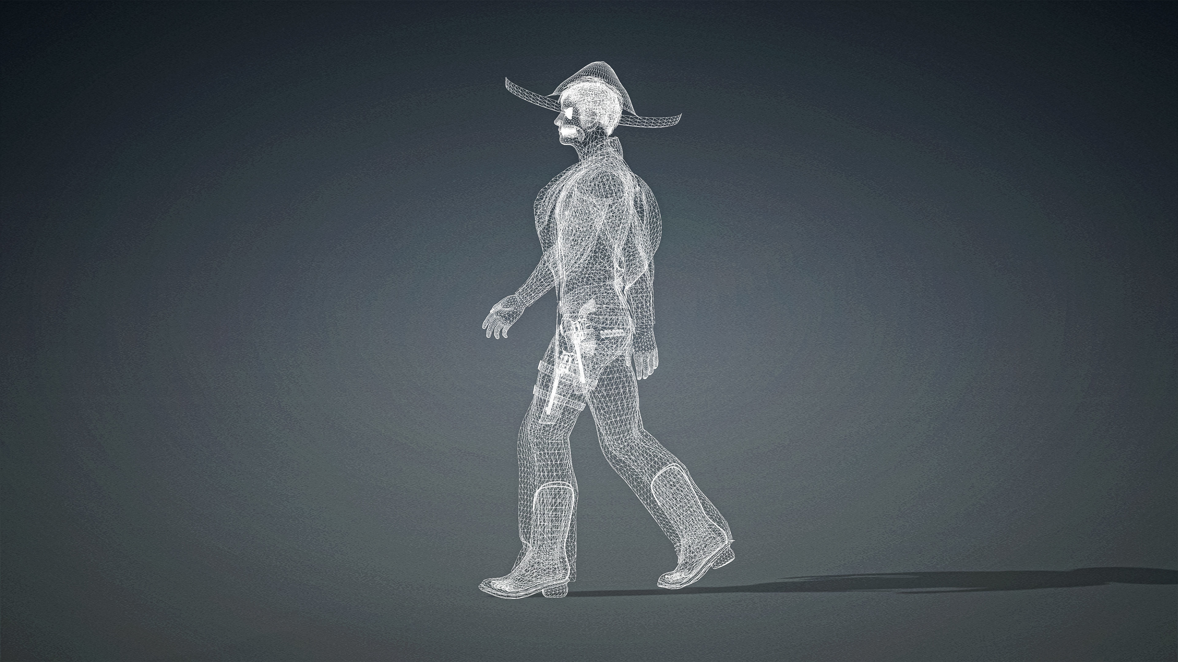 High Quality Realistic Man Mexican Low-poly 3D model_26