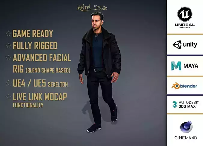 High Quality Realistic Man Casual Jacket