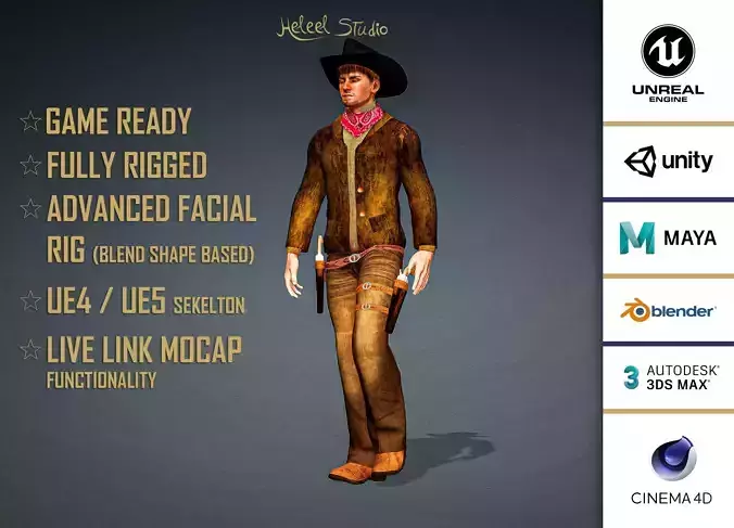 High Quality Realistic Cowboy