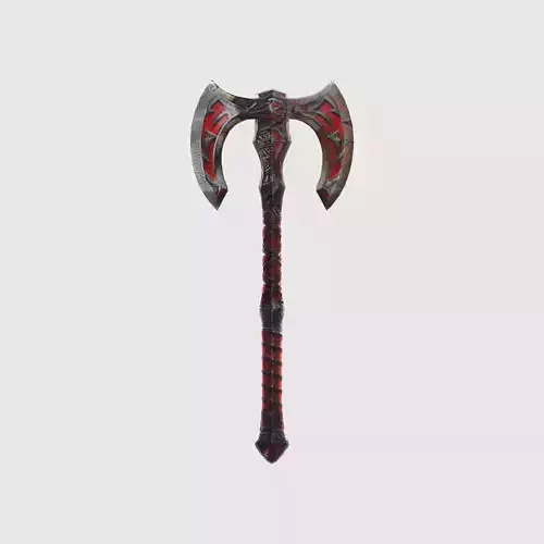 A medieval style battle axe