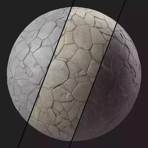 Pavement Materials 106- Concrete Paving -Sbsar Pbr 4k Seamless