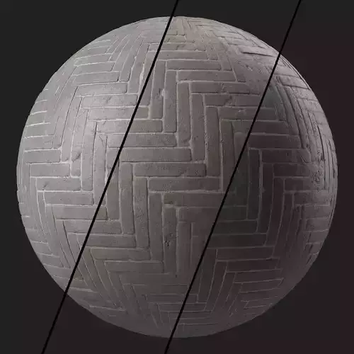 Pavement Materials 107- Concrete Paving - Sbsar Pbr 4k Seamless