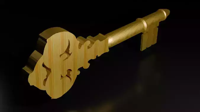 GOLD KEY LOW POLY - READY TO PLAY