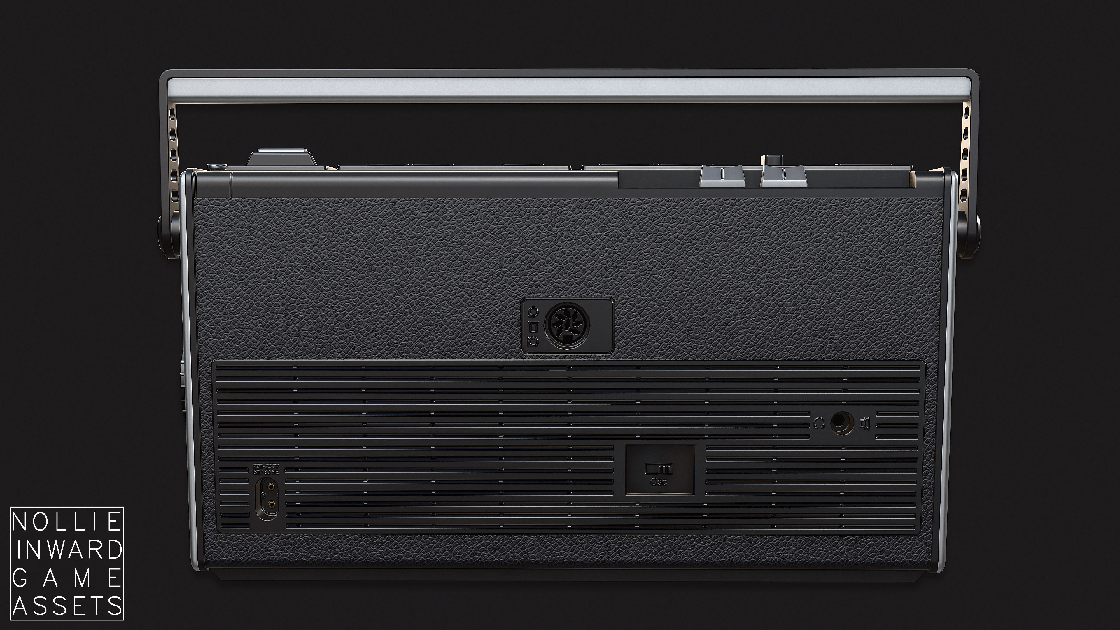 Vintage Radio Grand Clean and Dirty - Game Ready Hero Props 3D Model Collection_48