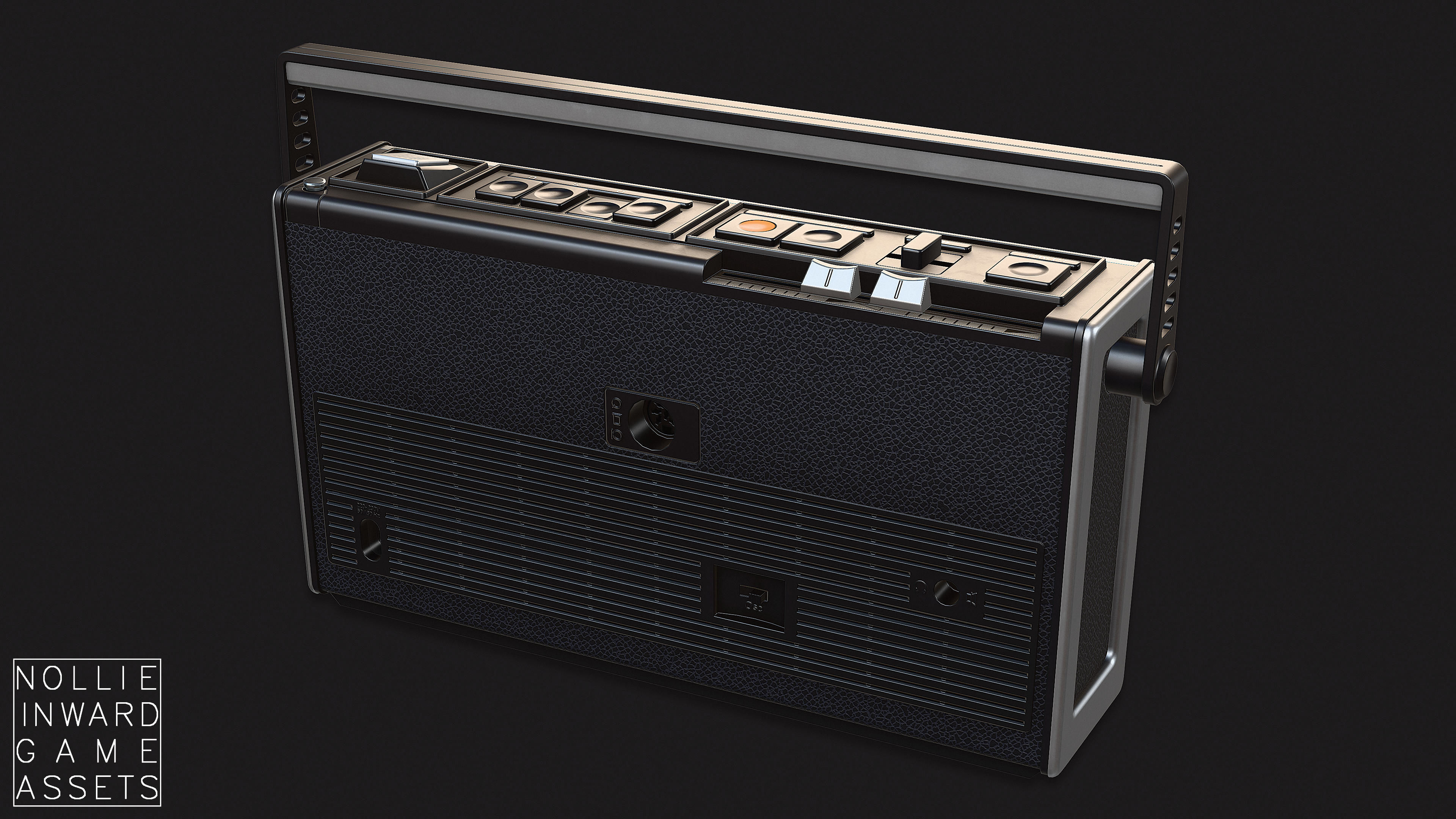 Vintage Radio Grand Clean and Dirty - Game Ready Hero Props 3D Model Collection_41