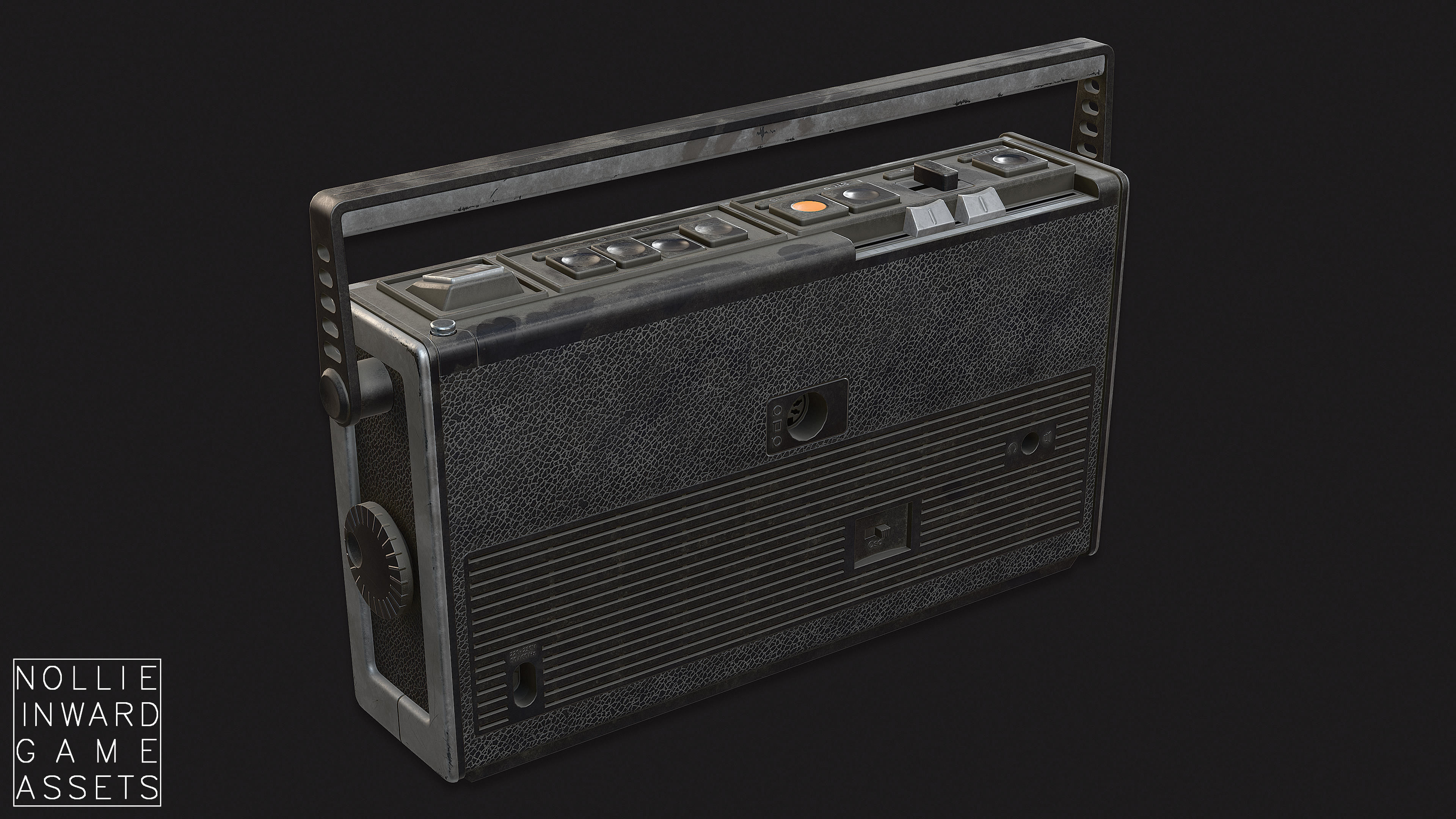 Vintage Radio Grand Clean and Dirty - Game Ready Hero Props 3D Model Collection_44
