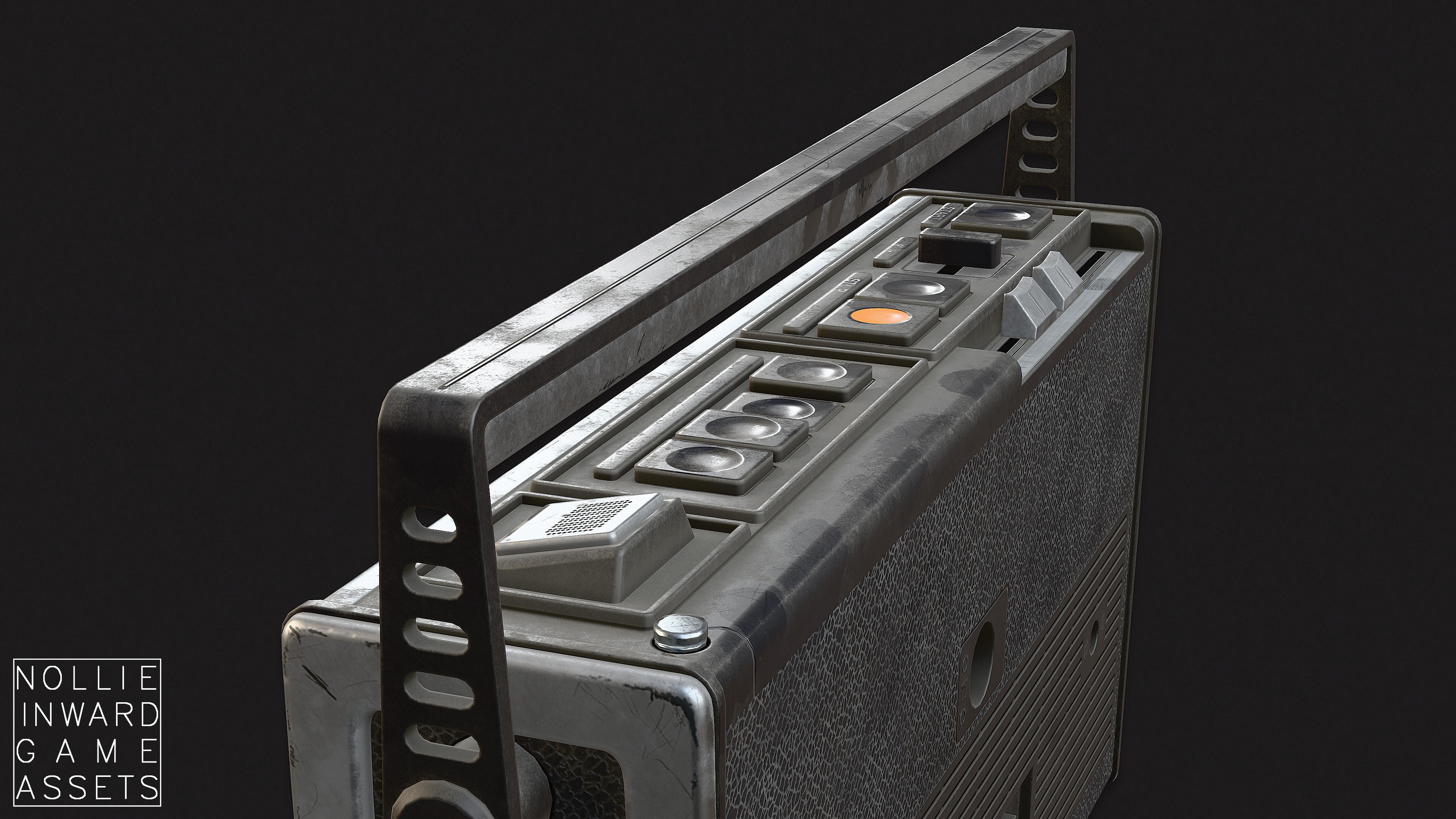 Vintage Radio Grand Clean and Dirty - Game Ready Hero Props 3D Model Collection_35