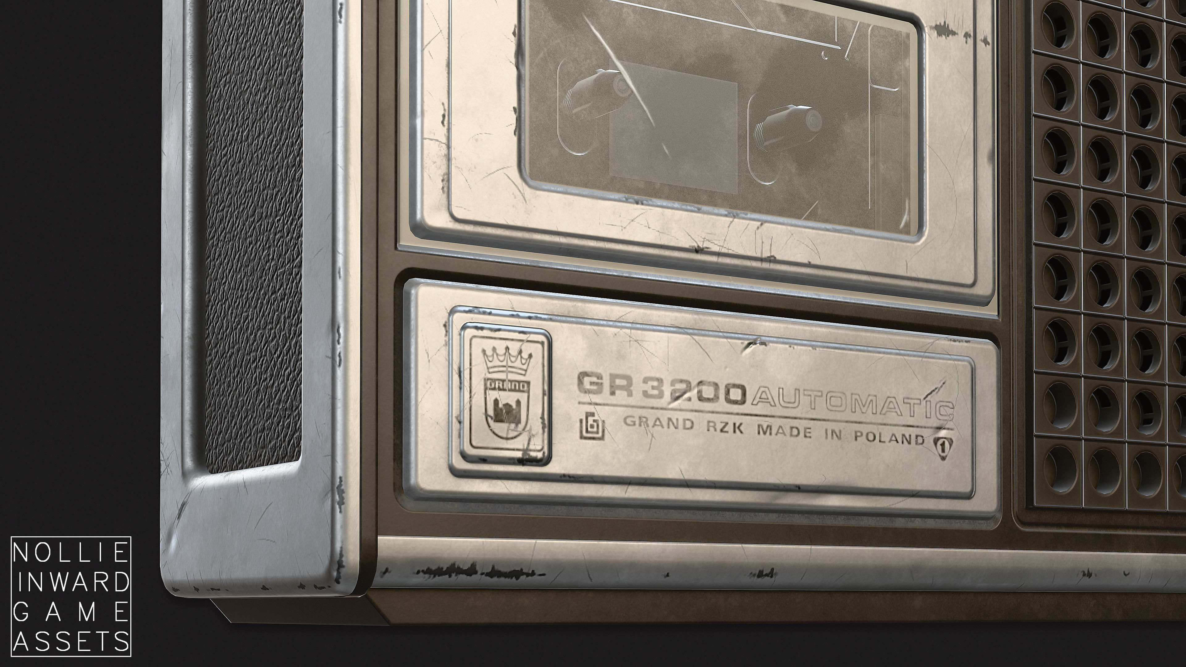Vintage Radio Grand Clean and Dirty - Game Ready Hero Props 3D Model Collection_36