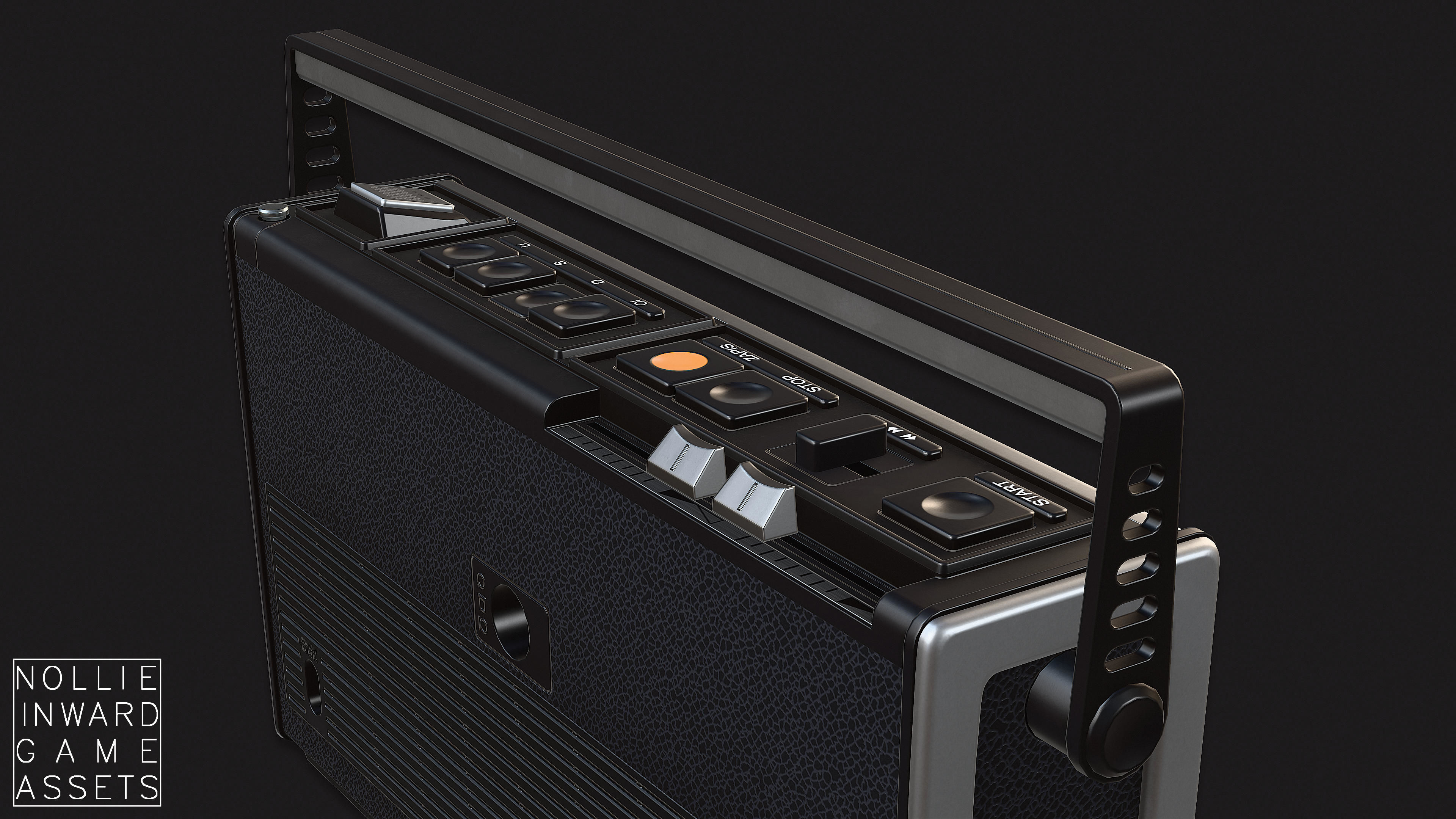 Vintage Radio Grand Clean and Dirty - Game Ready Hero Props 3D Model Collection_39