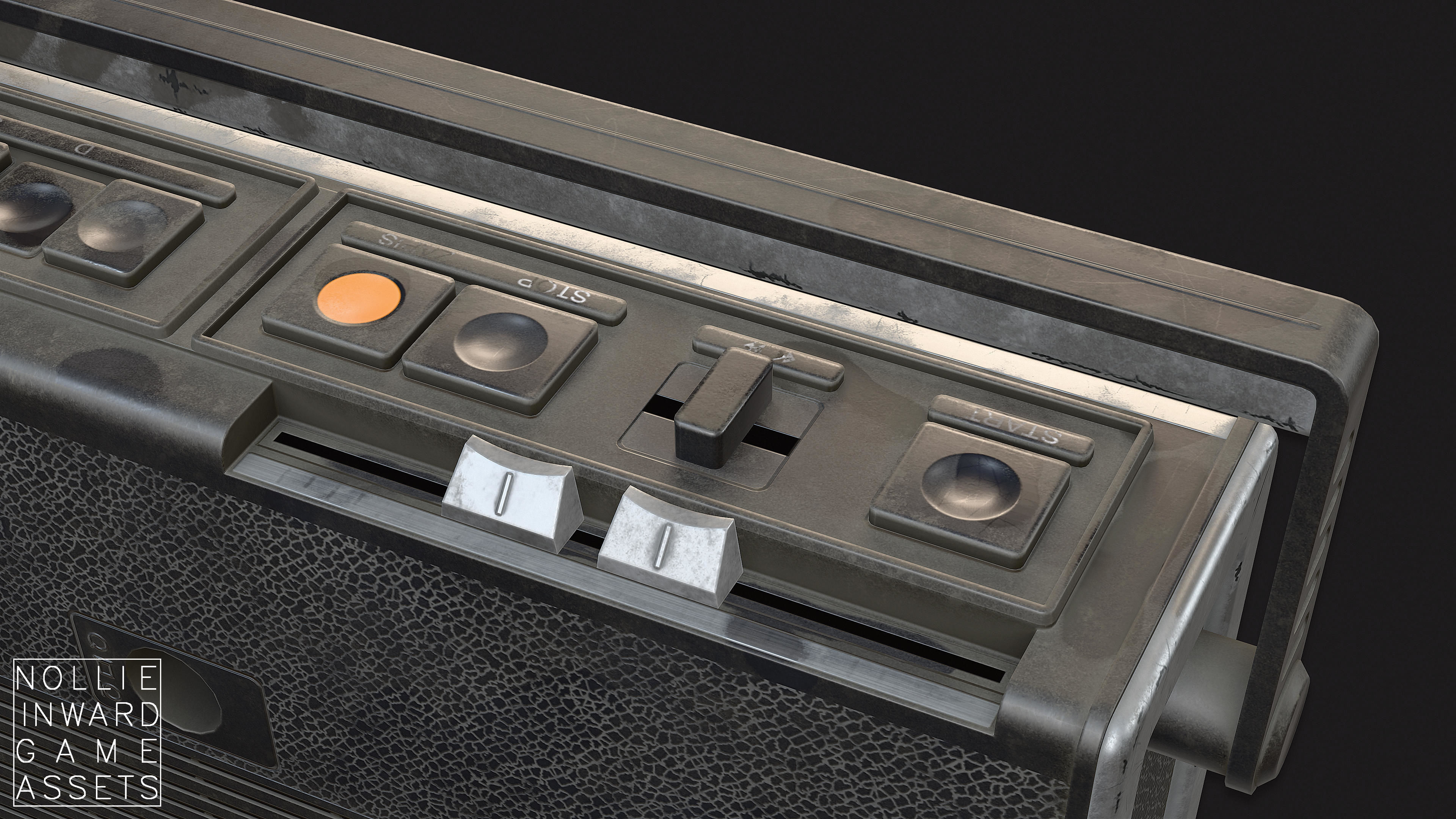 Vintage Radio Grand Clean and Dirty - Game Ready Hero Props 3D Model Collection_47