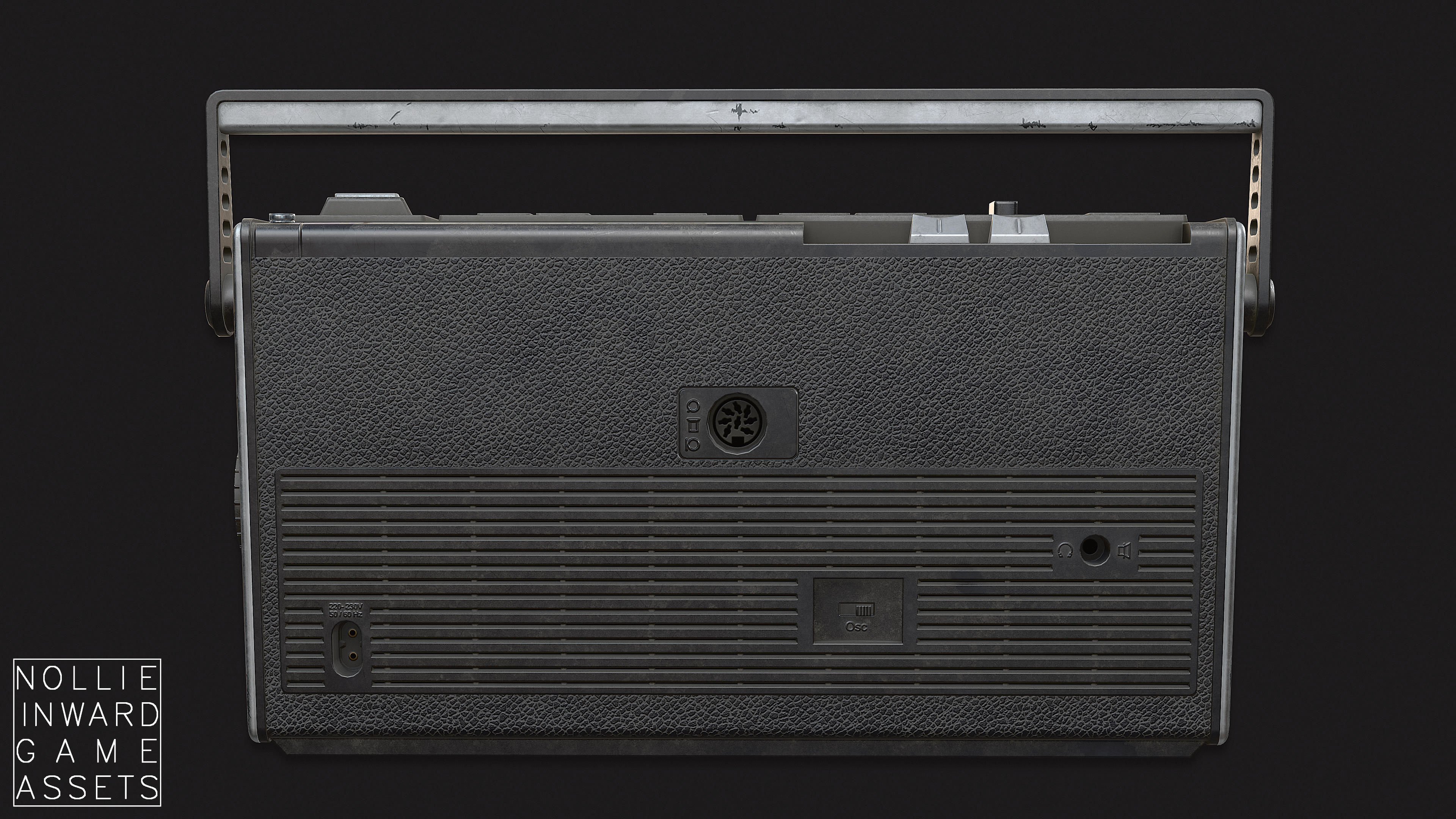 Vintage Radio Grand Clean and Dirty - Game Ready Hero Props 3D Model Collection_49