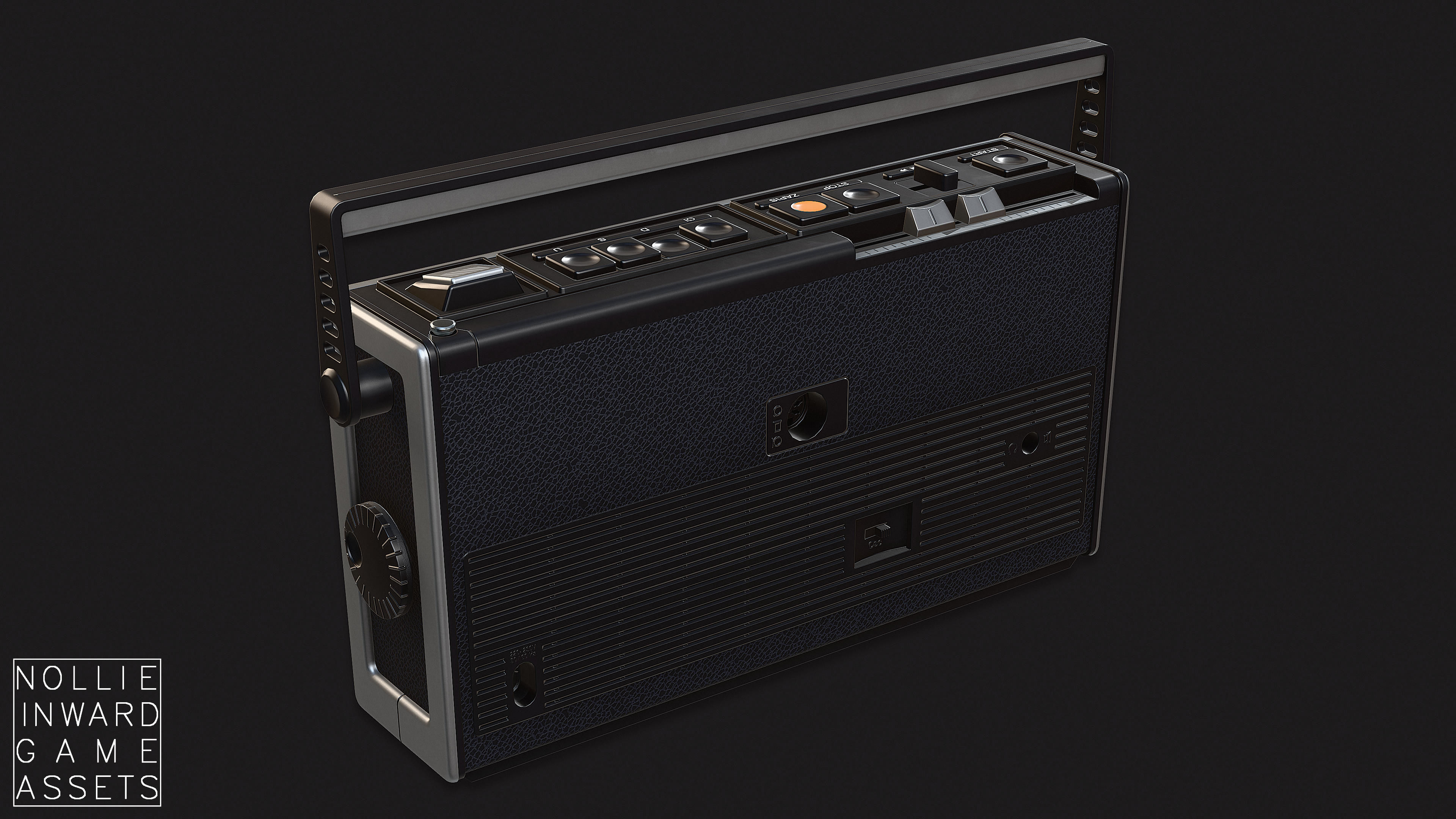 Vintage Radio Grand Clean and Dirty - Game Ready Hero Props 3D Model Collection_40