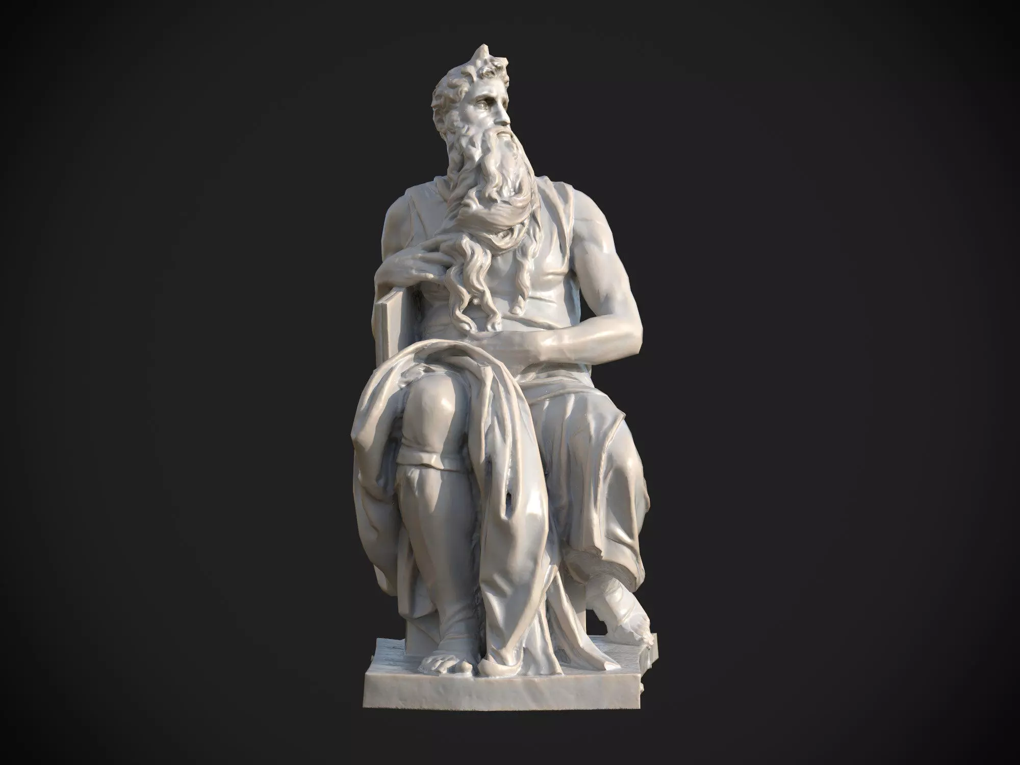 Moses by Michelangelo 3D print model_0