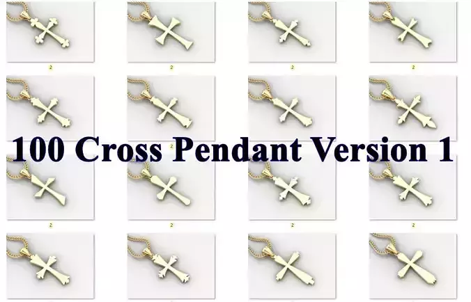 Cross Jesus Christ Pendant Album V1 Bulk Sale  3D Model Collection
